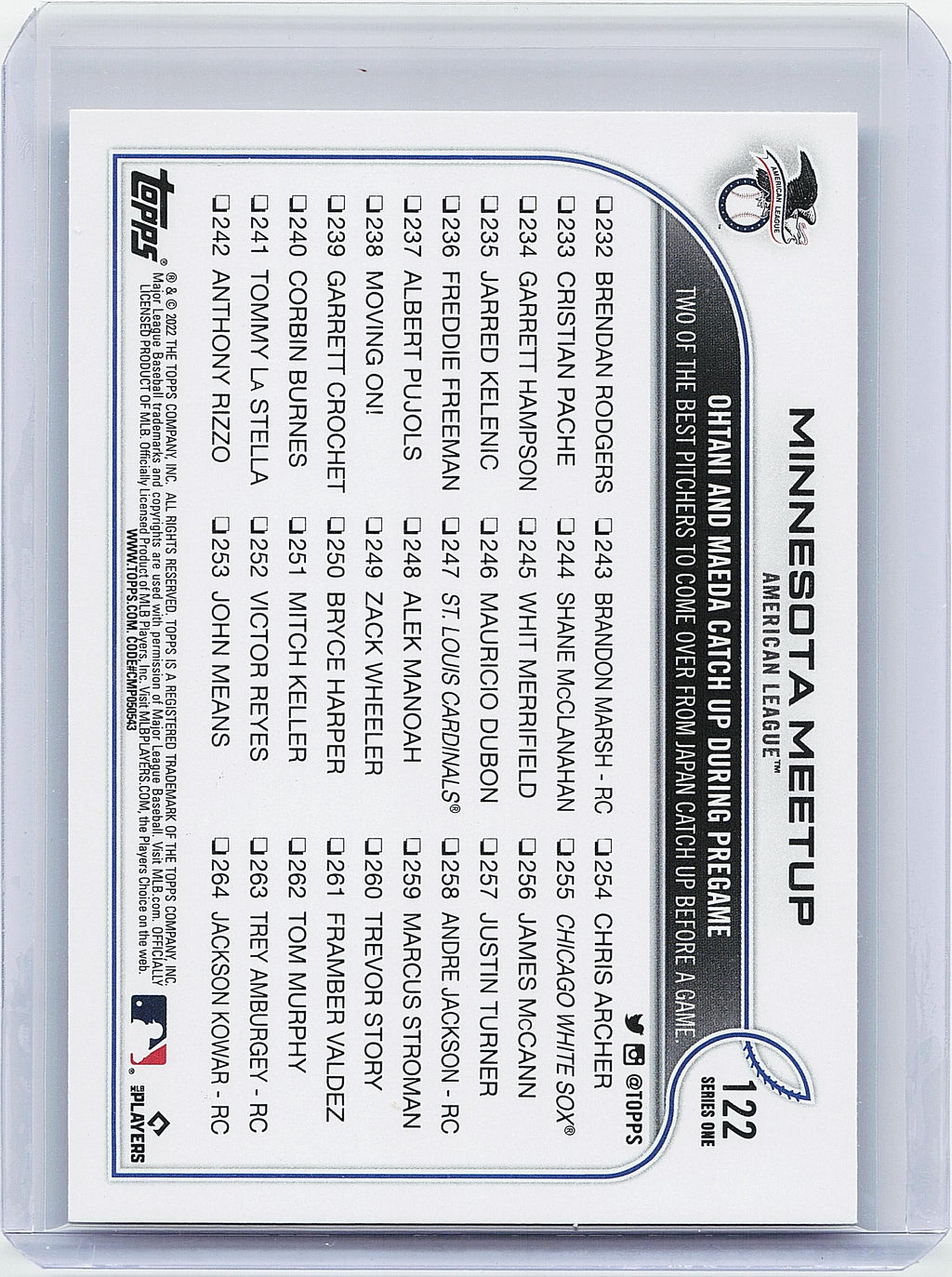 2022 Topps #122 Minnesota Meetup