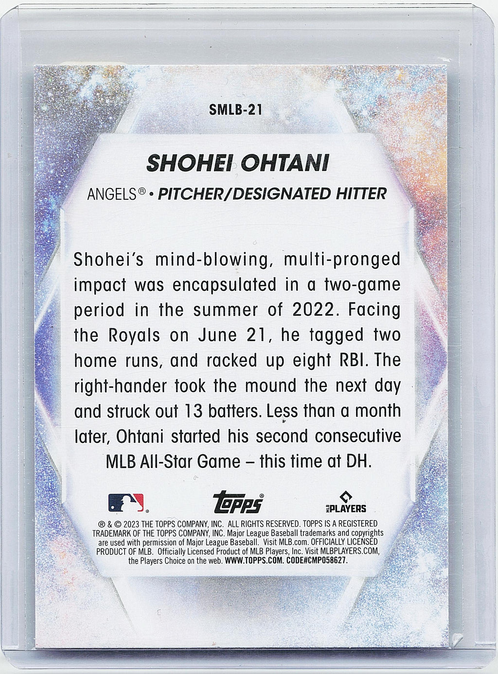2023 Topps #SMLB-21 Shohei Ohtani Stars of MLB
