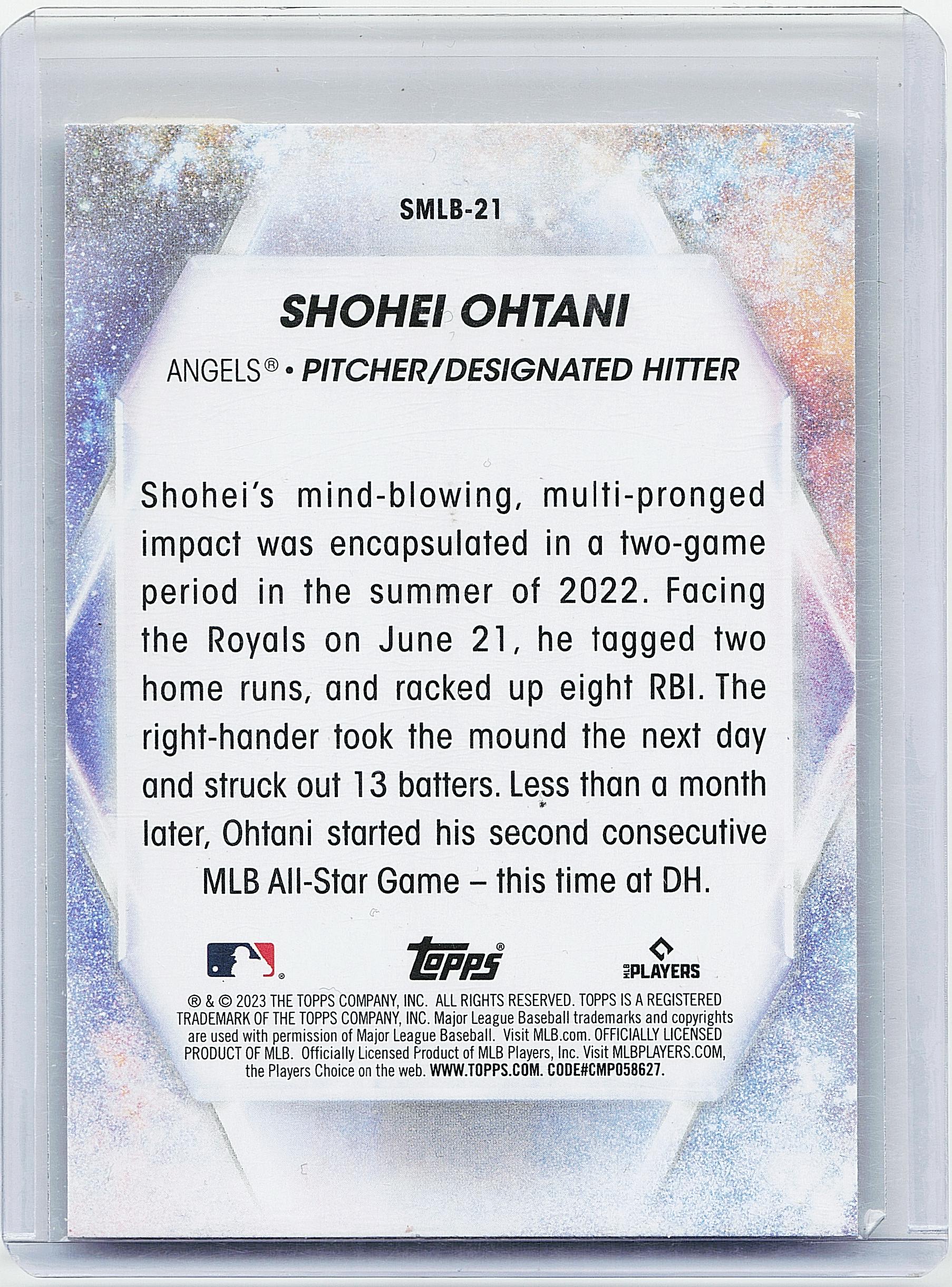 2023 Topps #SMLB-21 Shohei Ohtani Stars of MLB