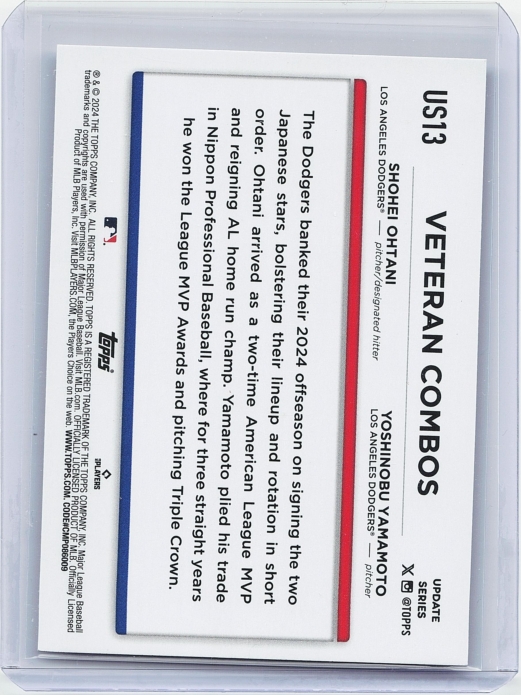 2024 Topps Update #US13 Far East Faves: Stars Hit L.A. Shohei Ohtani / Yamamoto