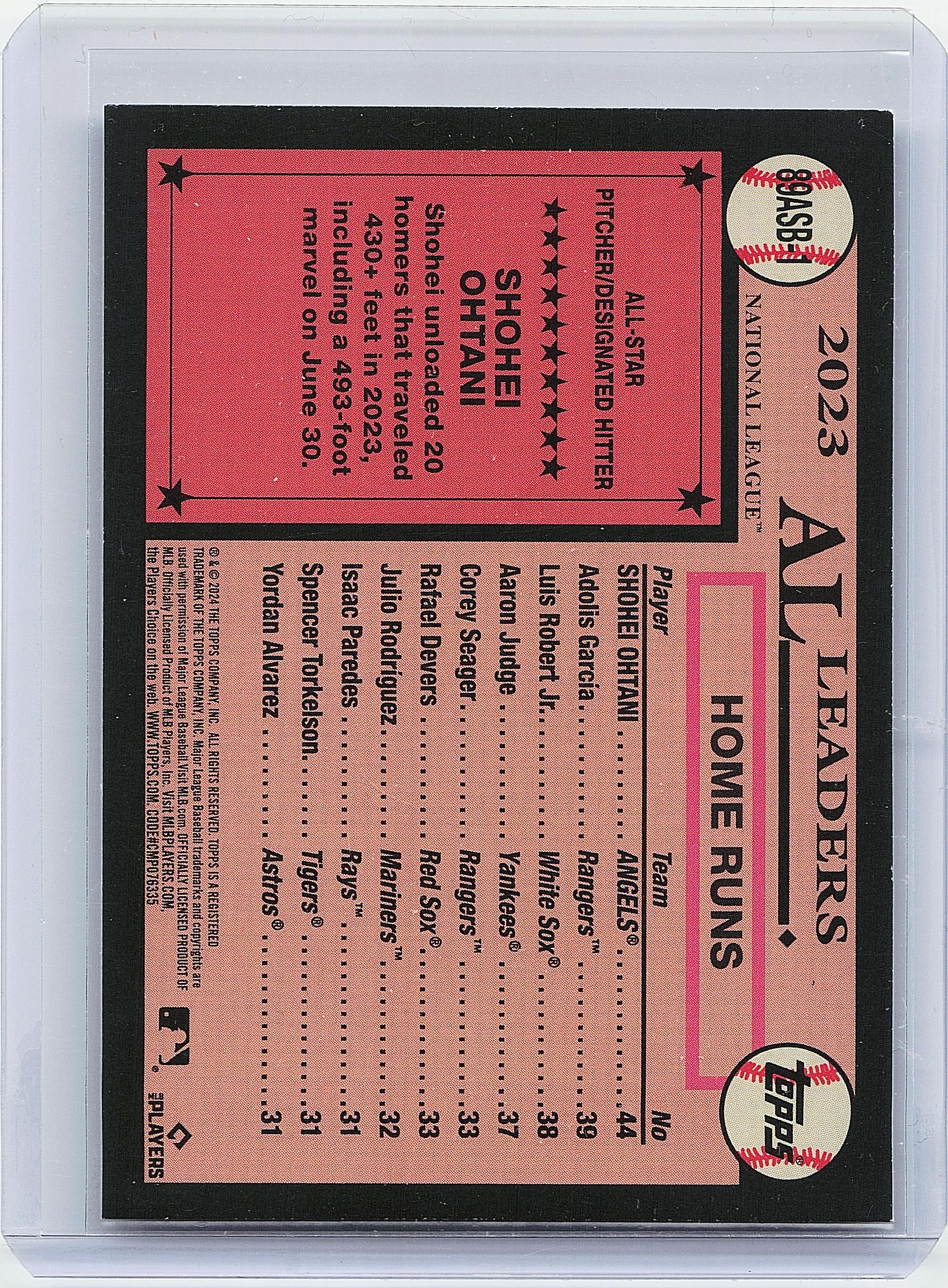 2024 Topps #89ASB-1 Shohei Ohtani 1989 Topps Baseball 35th Anniversary All-Stars