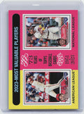 2024 Topps Heritage #204 2023 MVPs (Shohei Ohtani / Ronald Acuña Jr.)