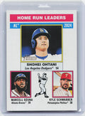 2025 Topps Heritage #195 NL Runs Batted(Machado / Adames / Shohei Ohtani)