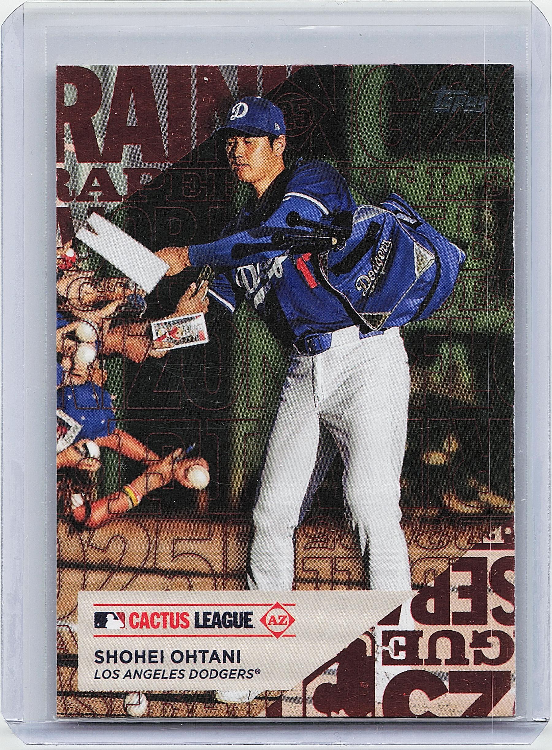 2025 Topps #TG-10 Shohei Ohtani Training Grounds