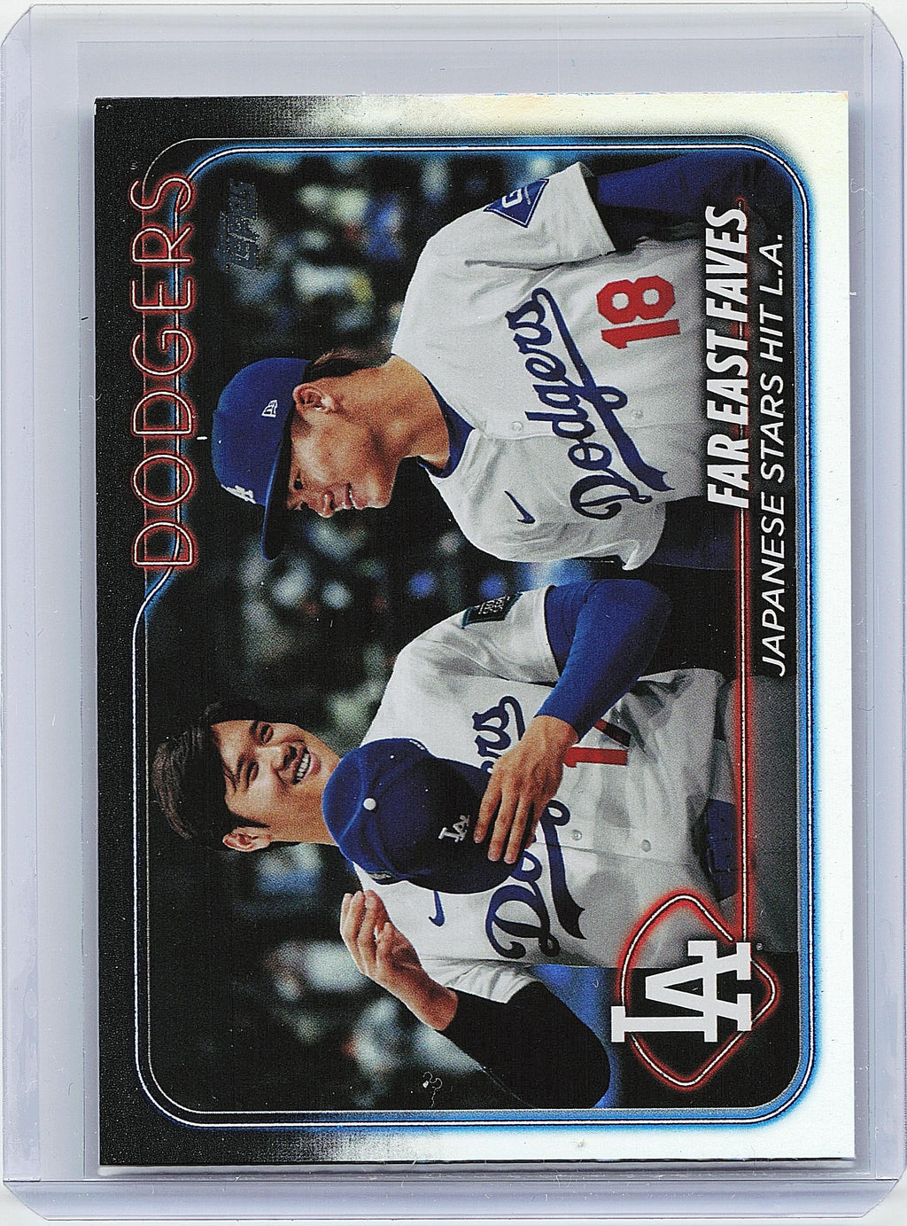 2024 Topps Update #US13 Shohei Ohtani Yoshinobu Yamamoto Rainbow Foil