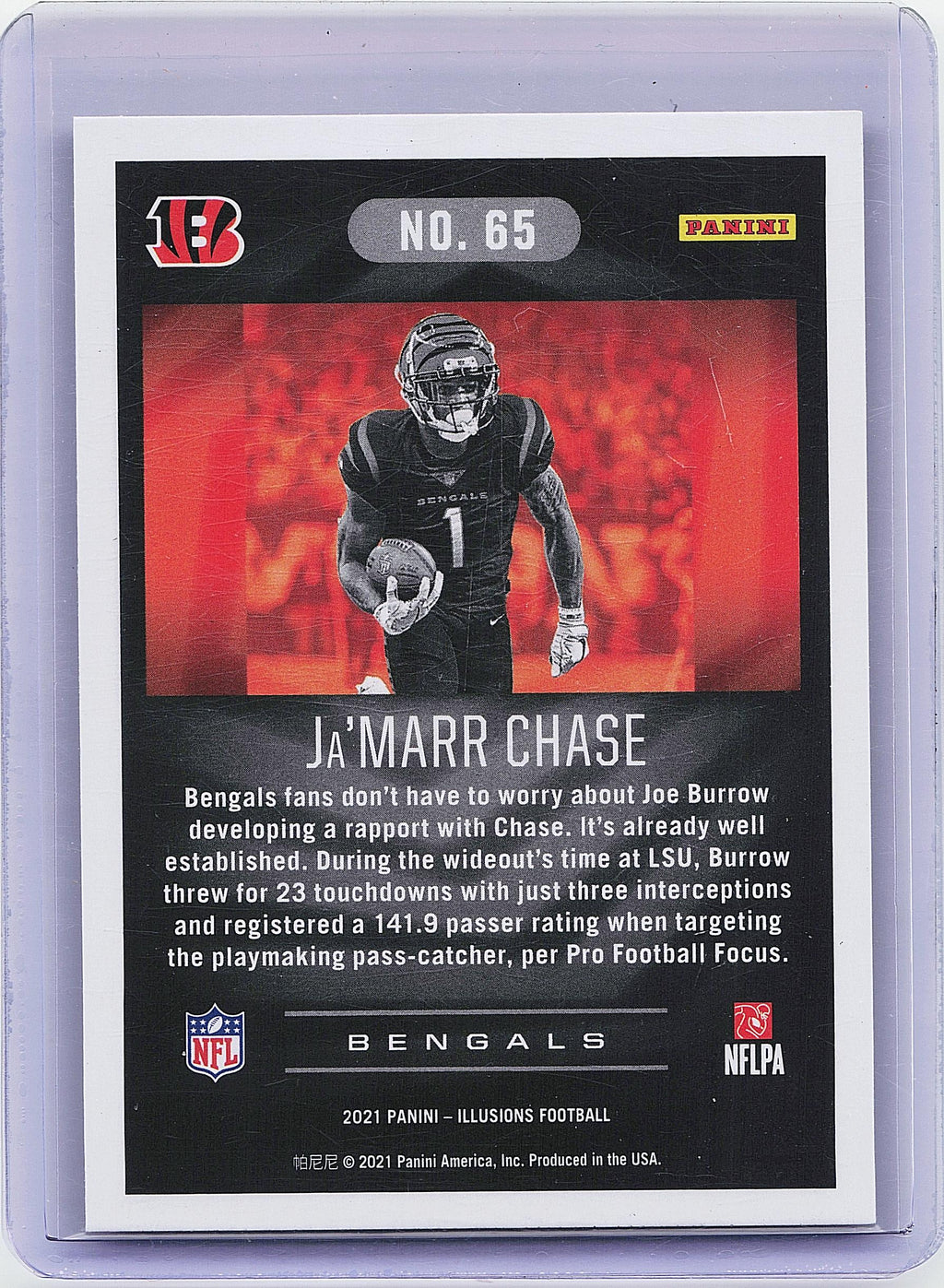 2021 Panini Illusions #65 Ja'Marr Chase