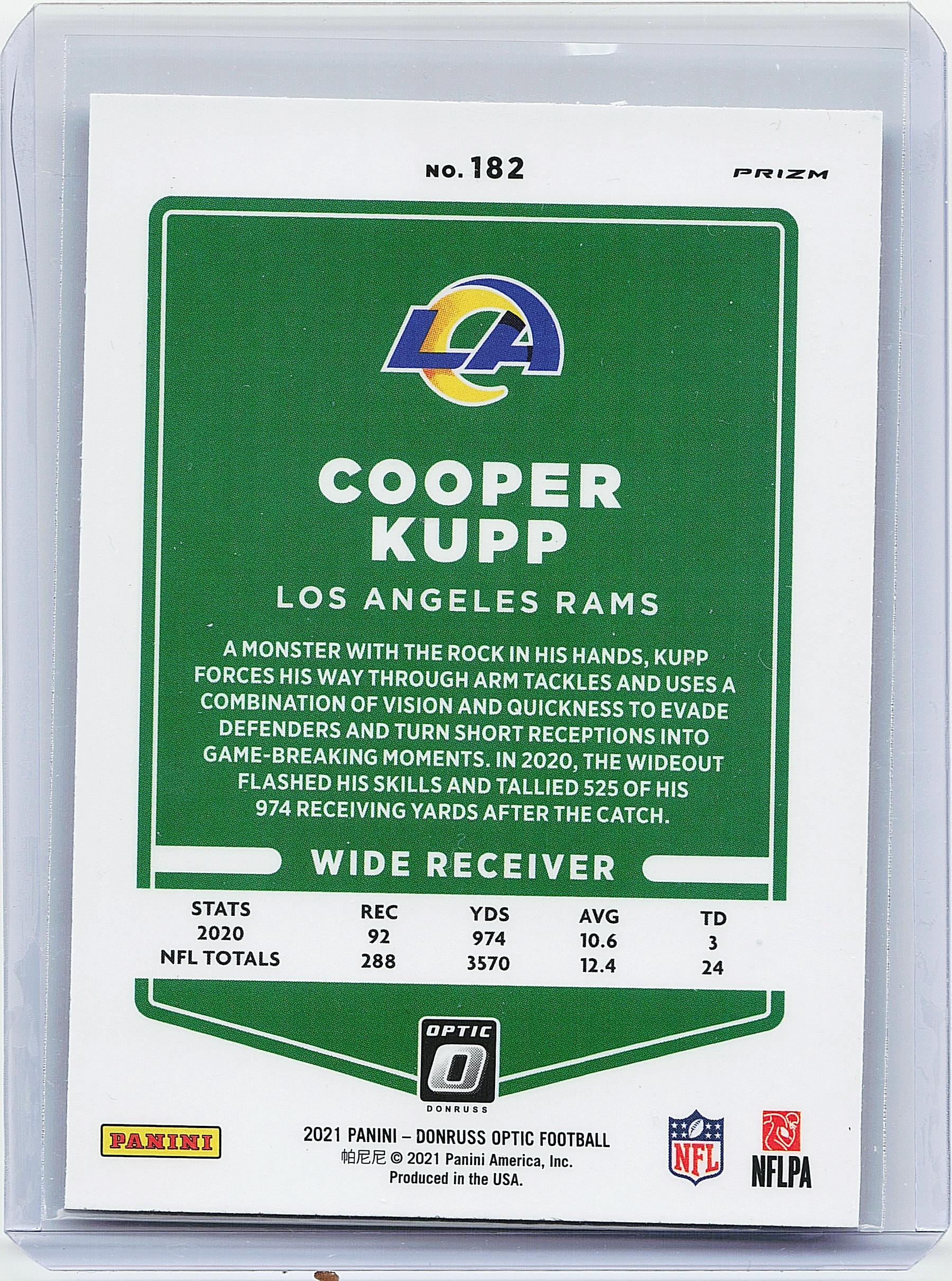 2021 Donruss Optic #182 Cooper Kupp Holo