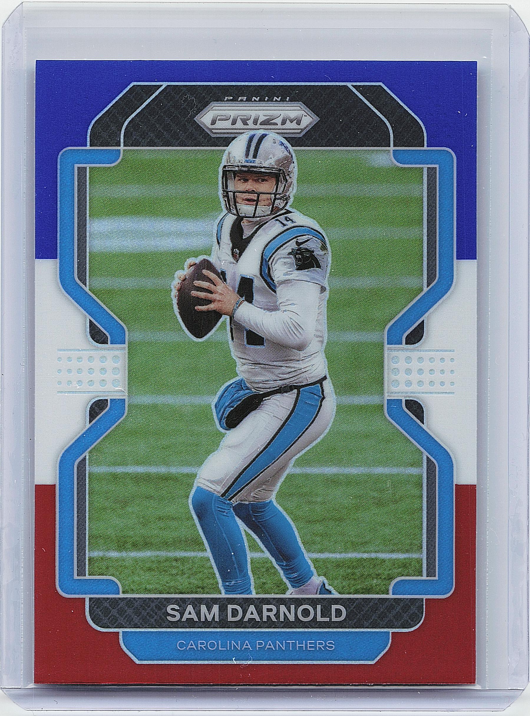 2021 Panini Prizm #314 Sam Darnold Red White and Blue