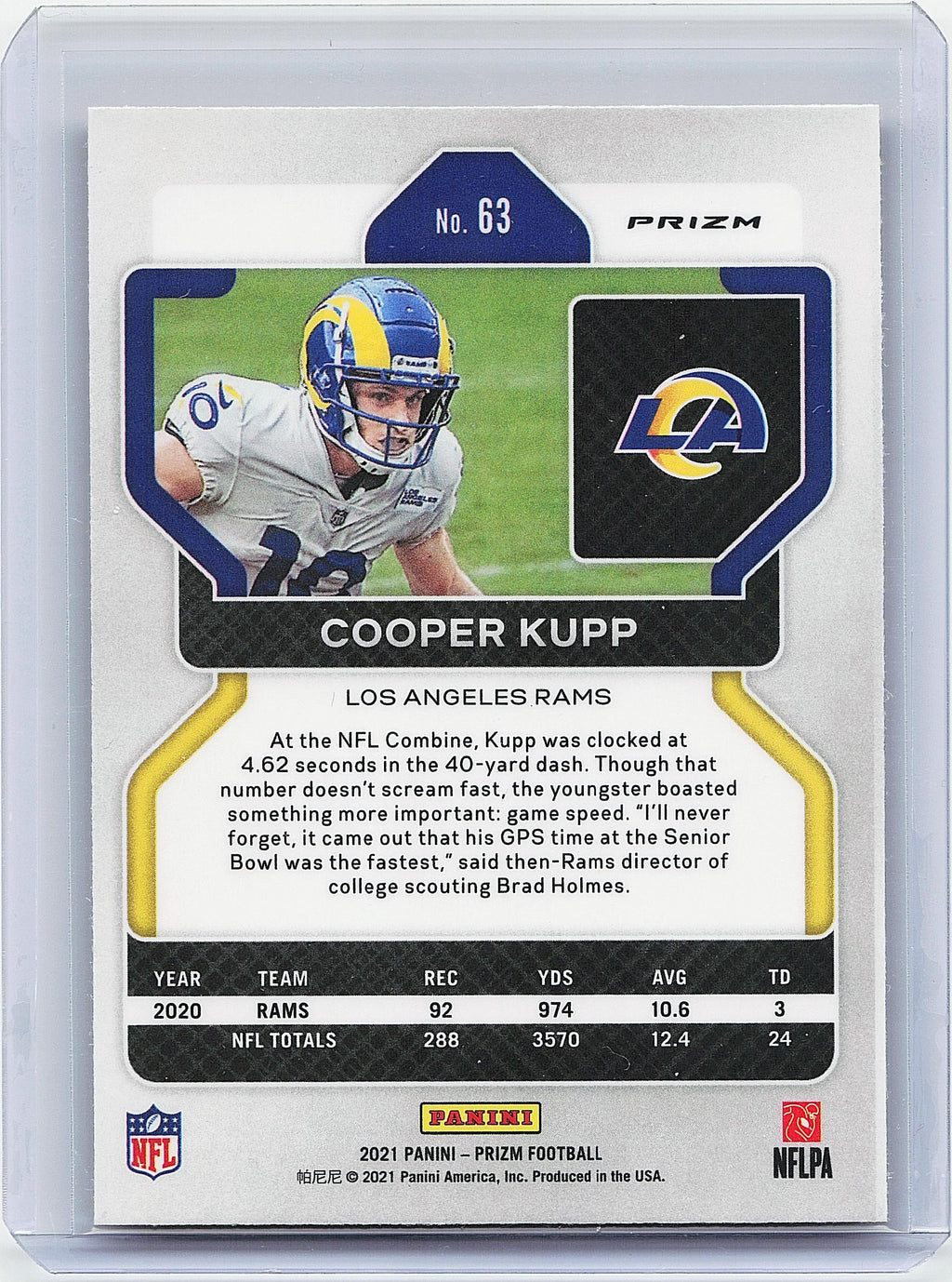 2021 Panini Prizm #63 Cooper Kupp Red Ice