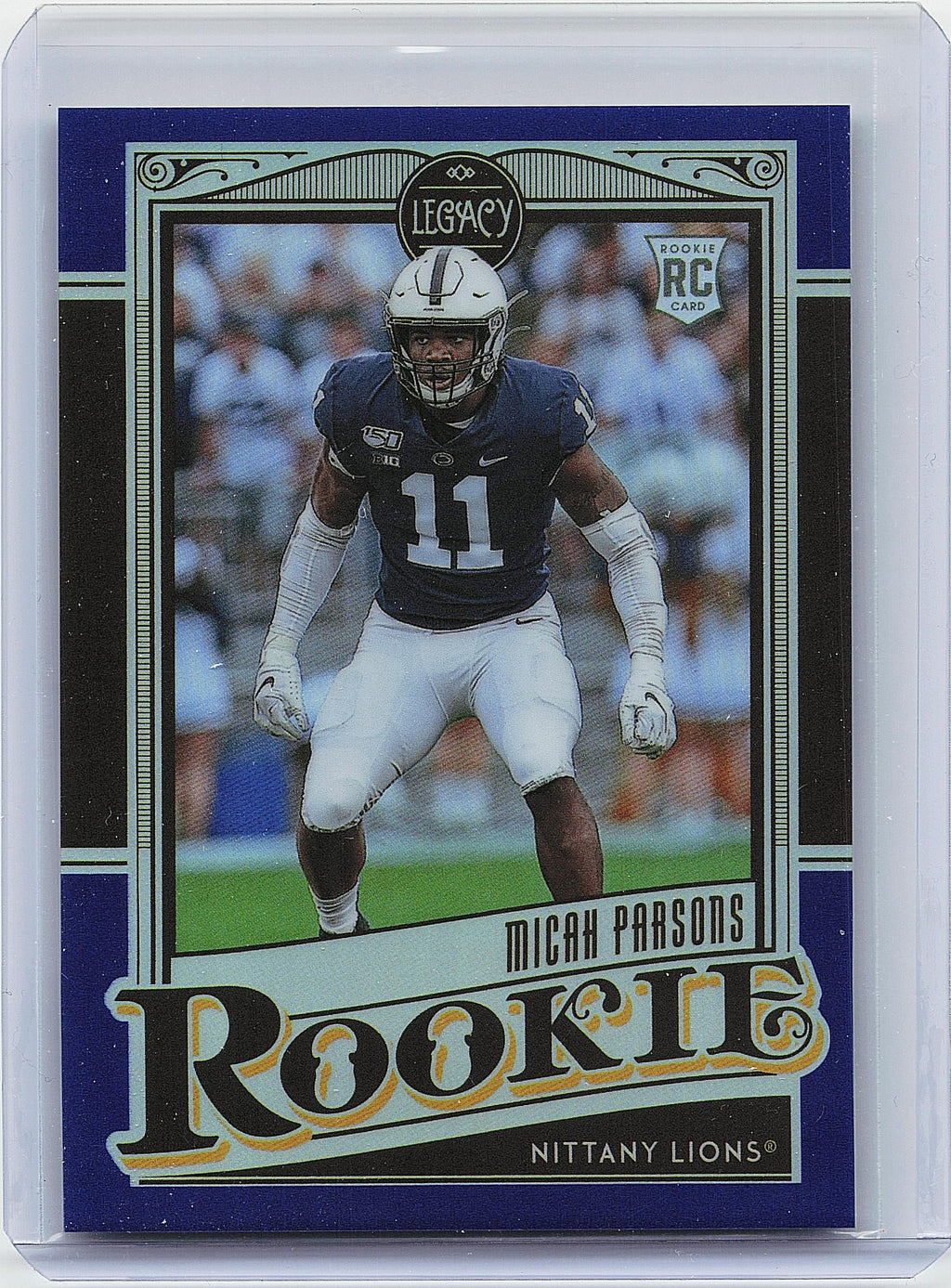 2021 Panini Legacy #179 Micah Parsons Rookies Premium Edition Sapphire #/35