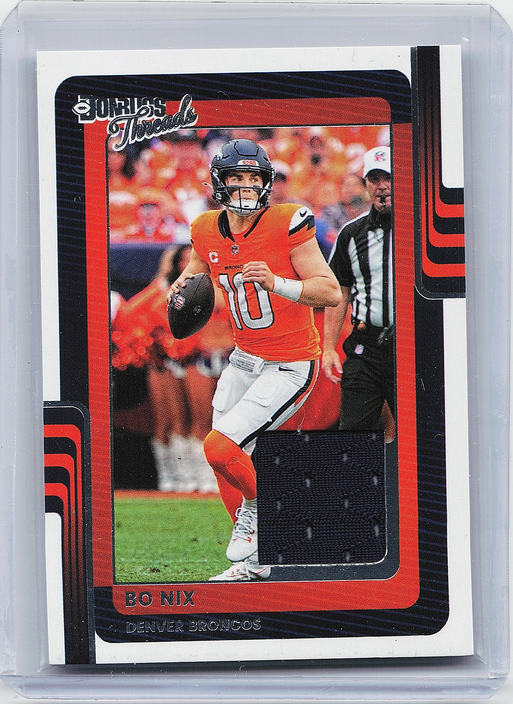 2025 Donruss #DTH-BNX Bo Nix Donruss Threads
