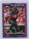 2024 Topps Chrome #44 Elly De La Cruz Purple Sonar Refractors #/275
