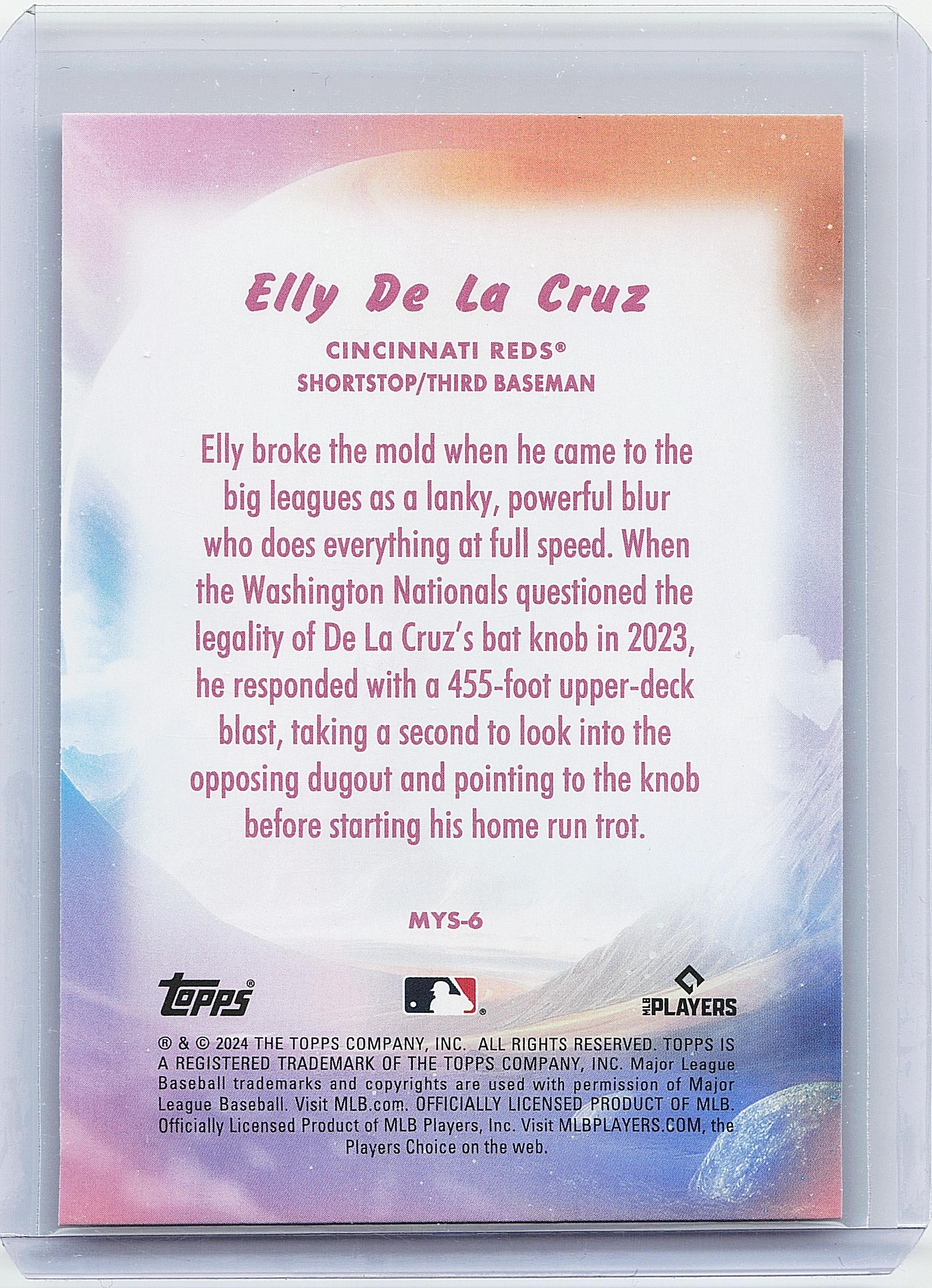 2024 Topps Update #MYS-6 Elly De La Cruz Mystical