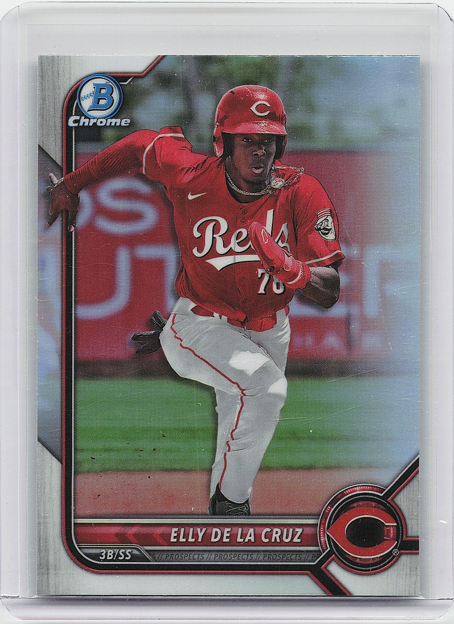 2022 Bowman Draft #BDC-80b Elly De La Cruz Chrome Refractor
