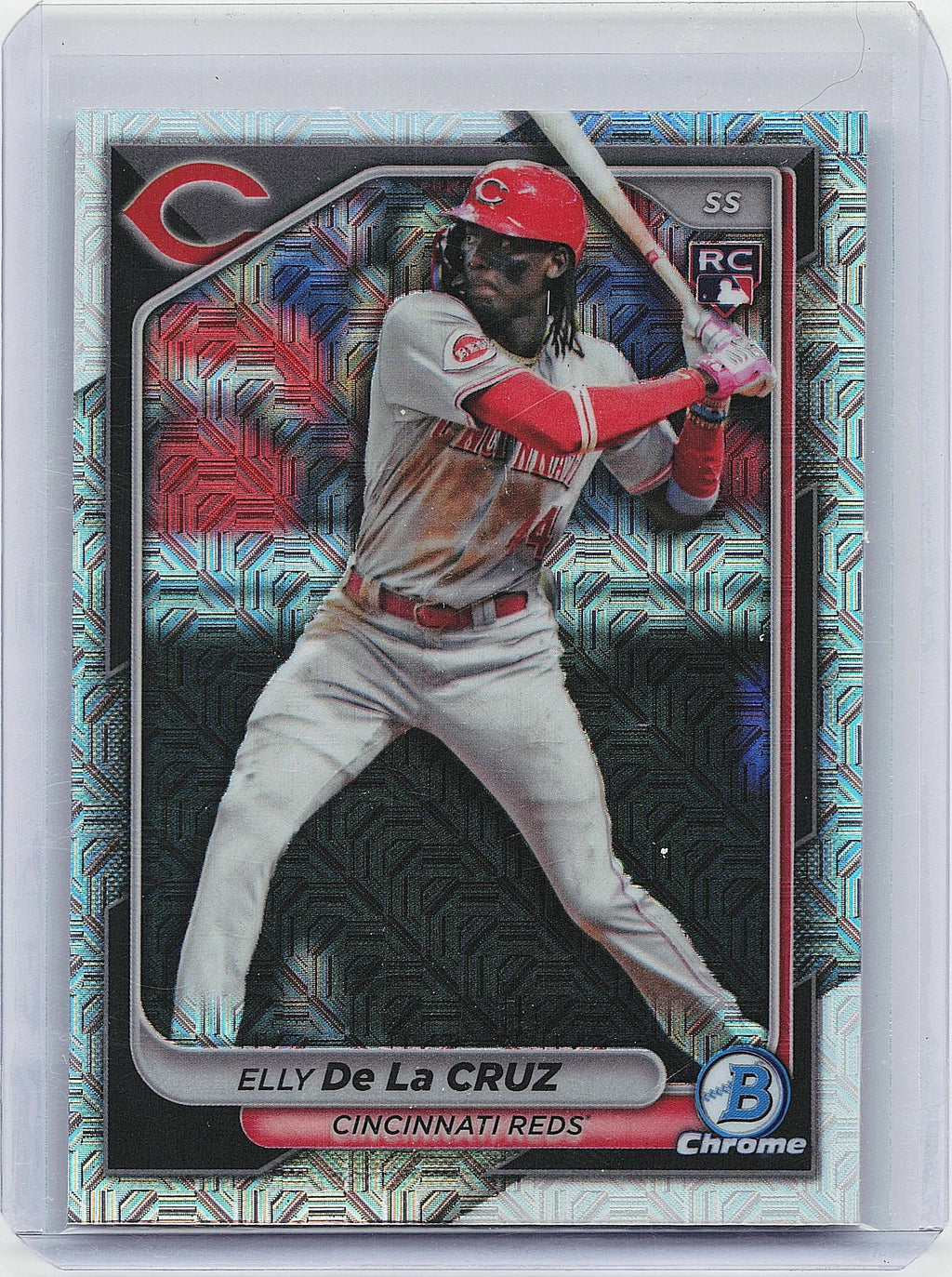 2024 Bowman Chrome #42 Elly De La Cruz Mojo Refractors