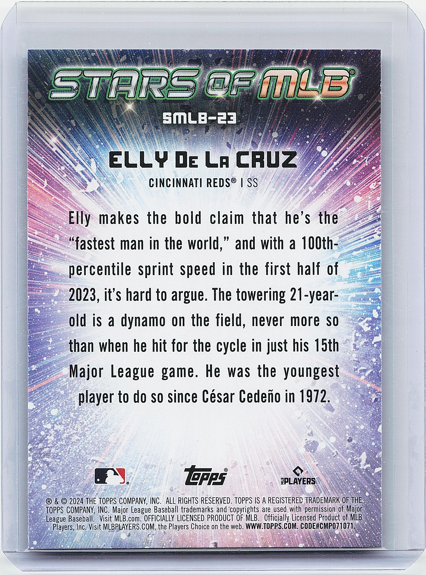 2024 Topps #SMLB-23 Elly De La Cruz Stars of MLB