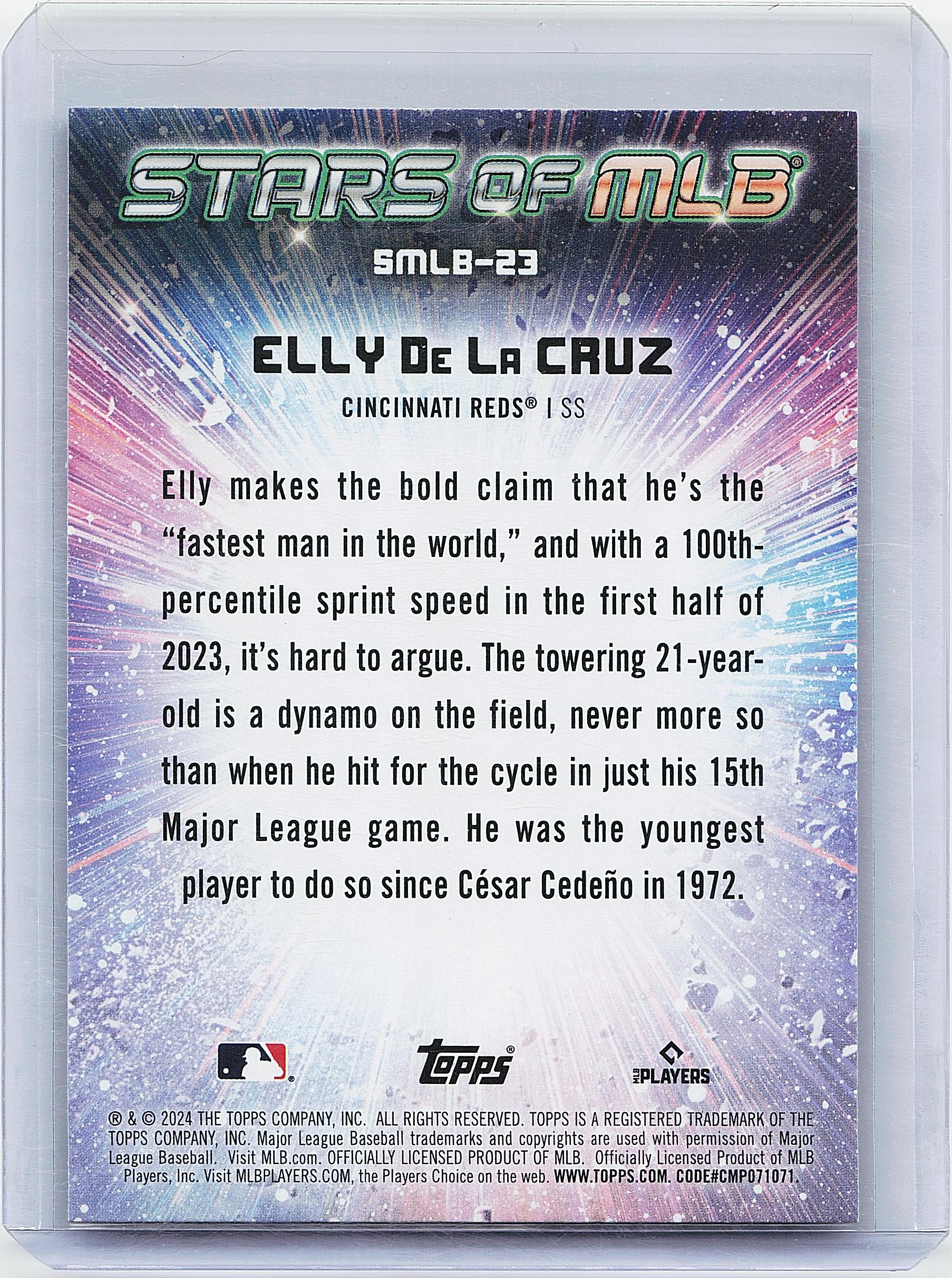 2024 Topps #CSMLB-23 Elly De La Cruz Stars of MLB Chrome