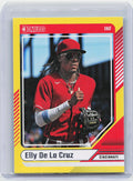 2024 Donruss #18 Elly De La Cruz Yellow Flood