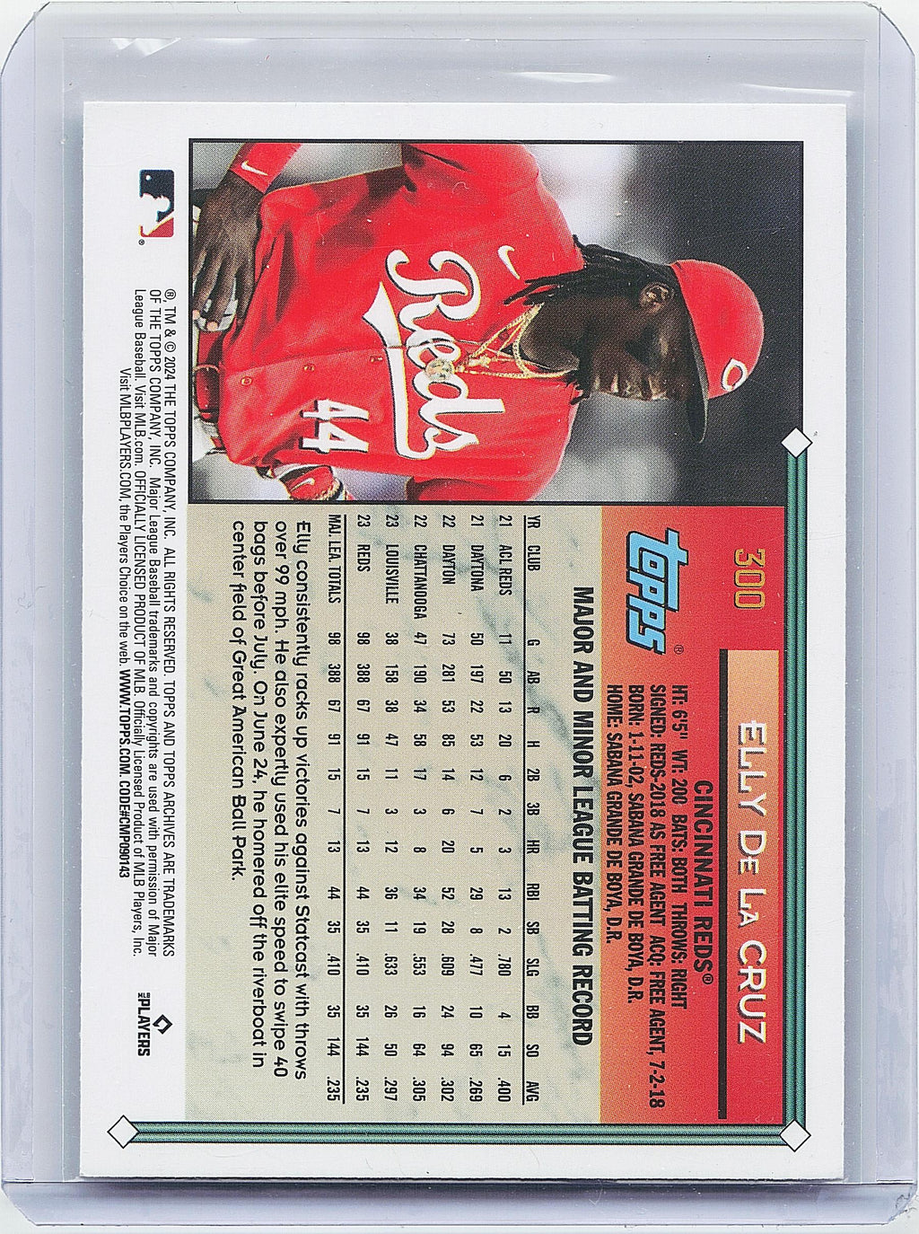 2024 Topps Archives #300 Elly De La Cruz