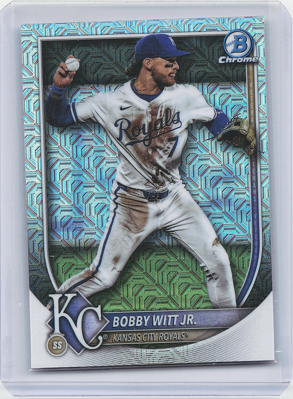 2025 Bowman #7 Bobby Witt Jr. Chrome Mojo Refractor