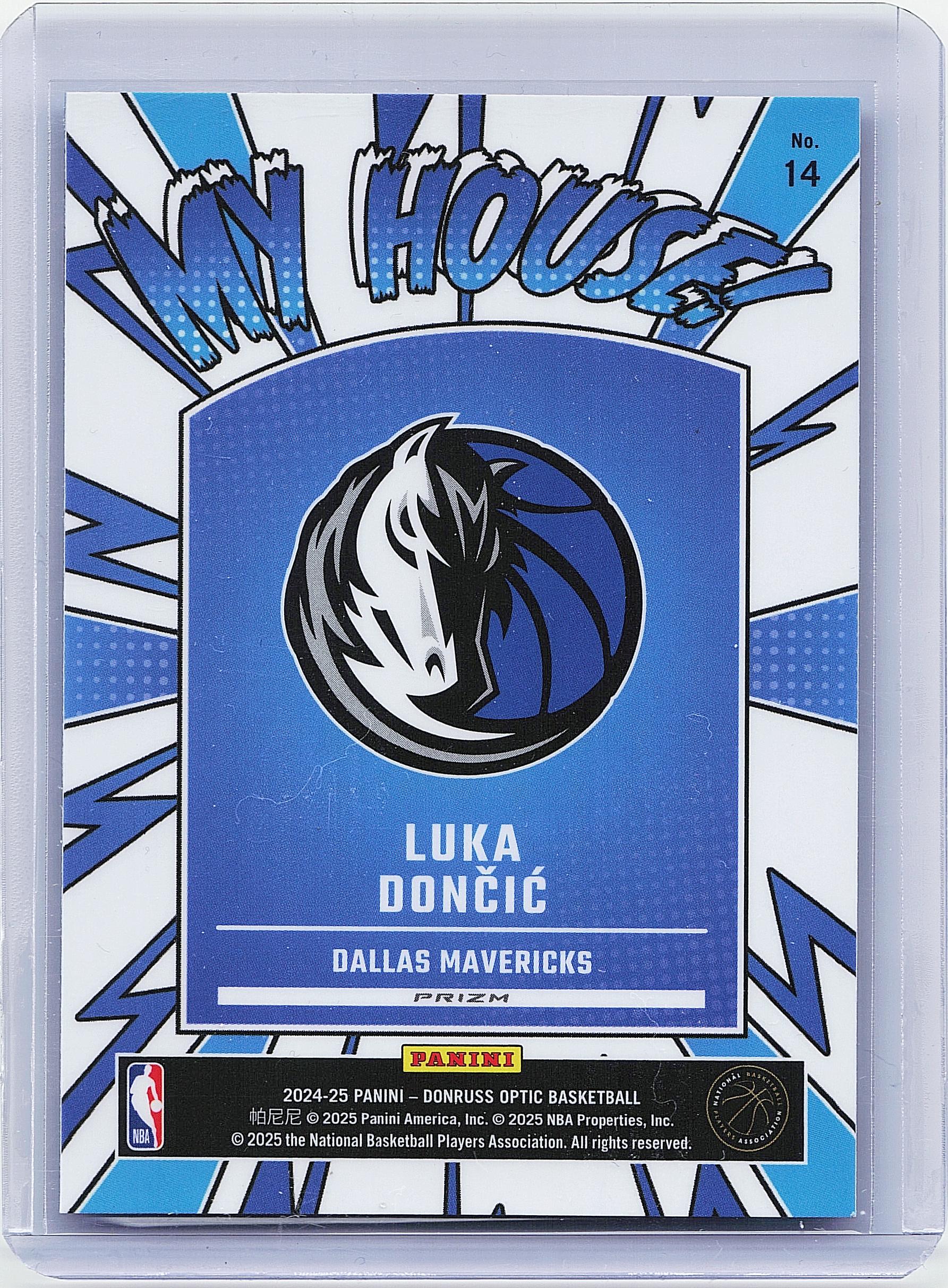 2024-25 Donruss Optic #14 Luka Doncic My House Holo