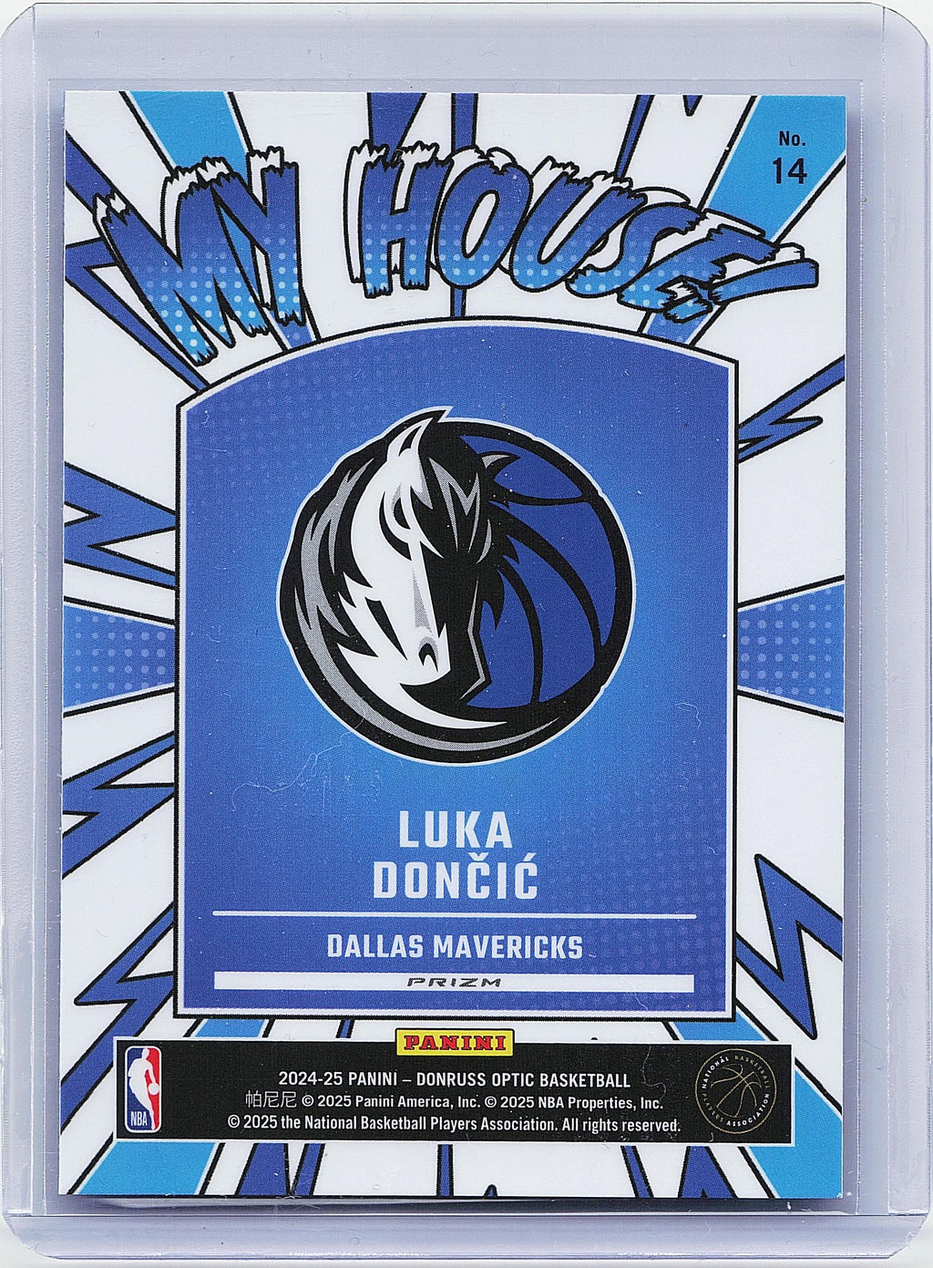 2024-25 Donruss Optic #14 Luka Doncic My House Holo