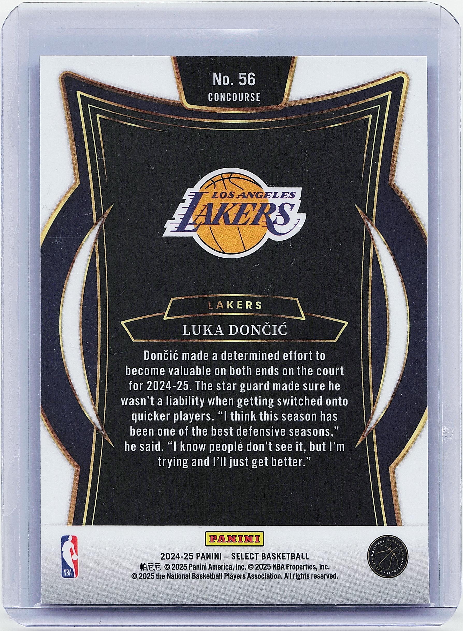 2024-25 Panini Select #56 Luka Doncic Blue (Retail)