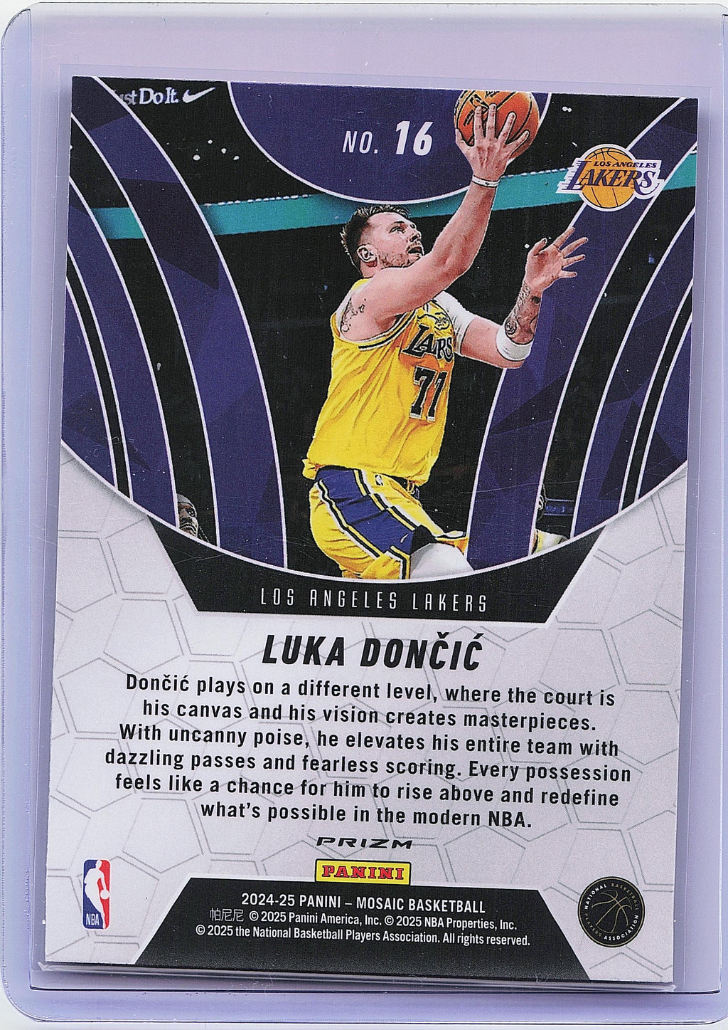 2024-25 Panini Mosaic #16 Luka Doncic Elevate Mosaic