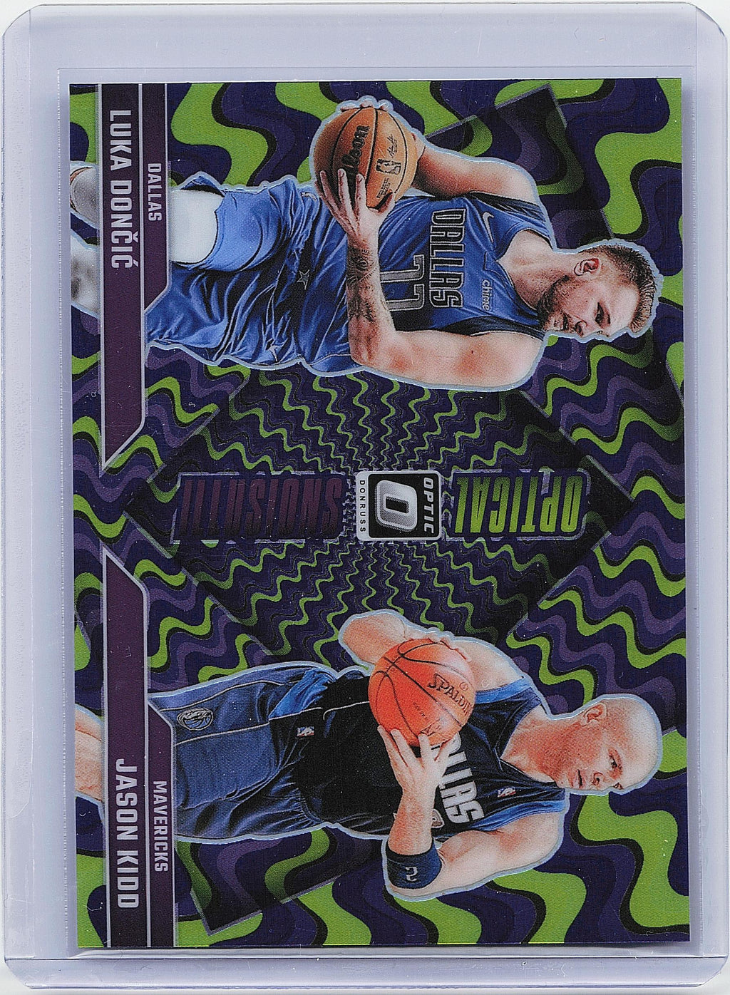 2024-25 Donruss Optic #1 Jason Kidd/Luka Doncic Optical Illusions Holo