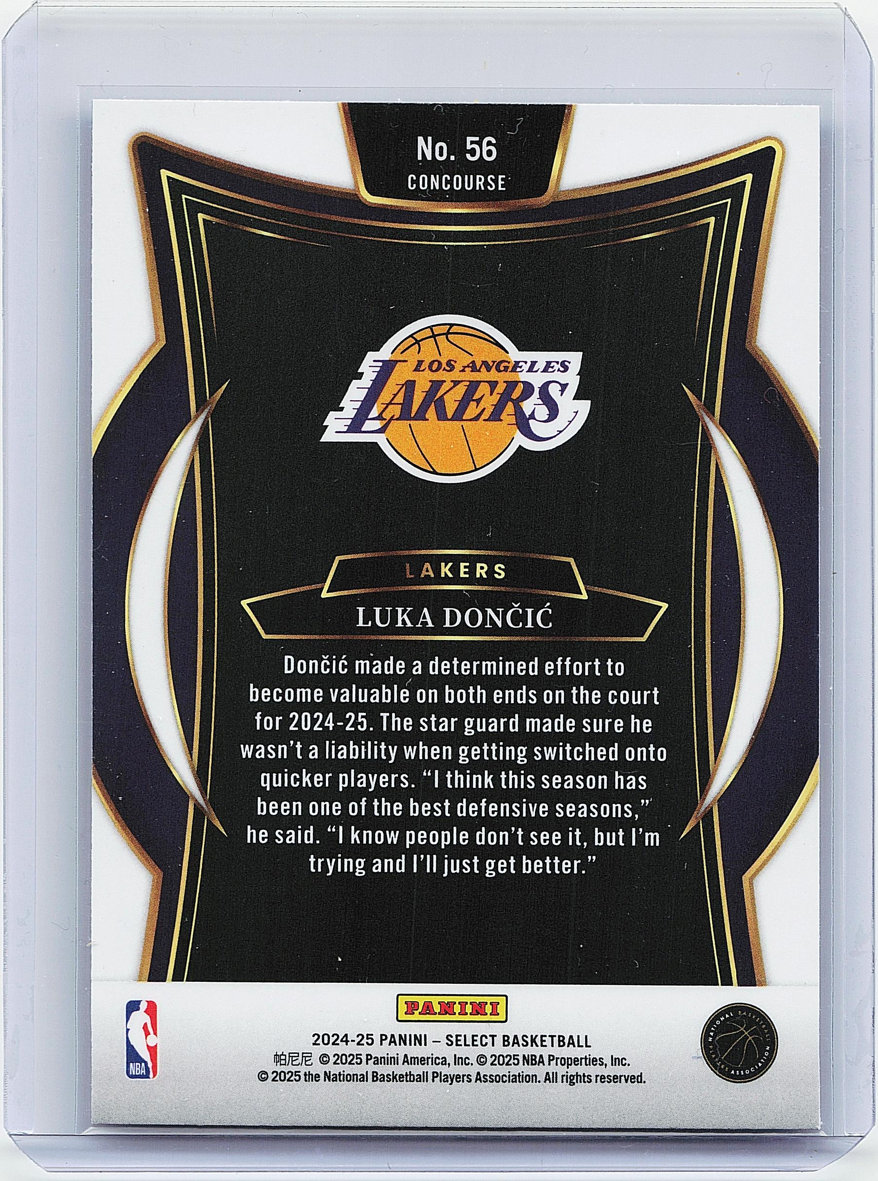 2024-25 Panini Select #56 Luka Doncic Blue (Retail)