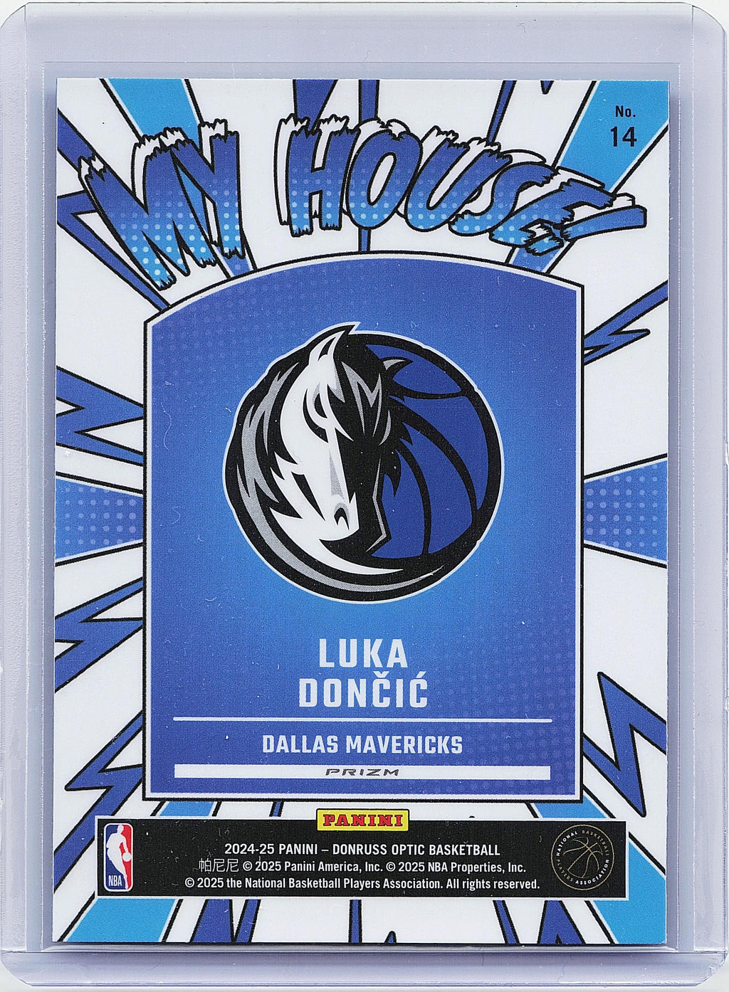 2024-25 Donruss Optic #14 Luka Doncic My House Purple