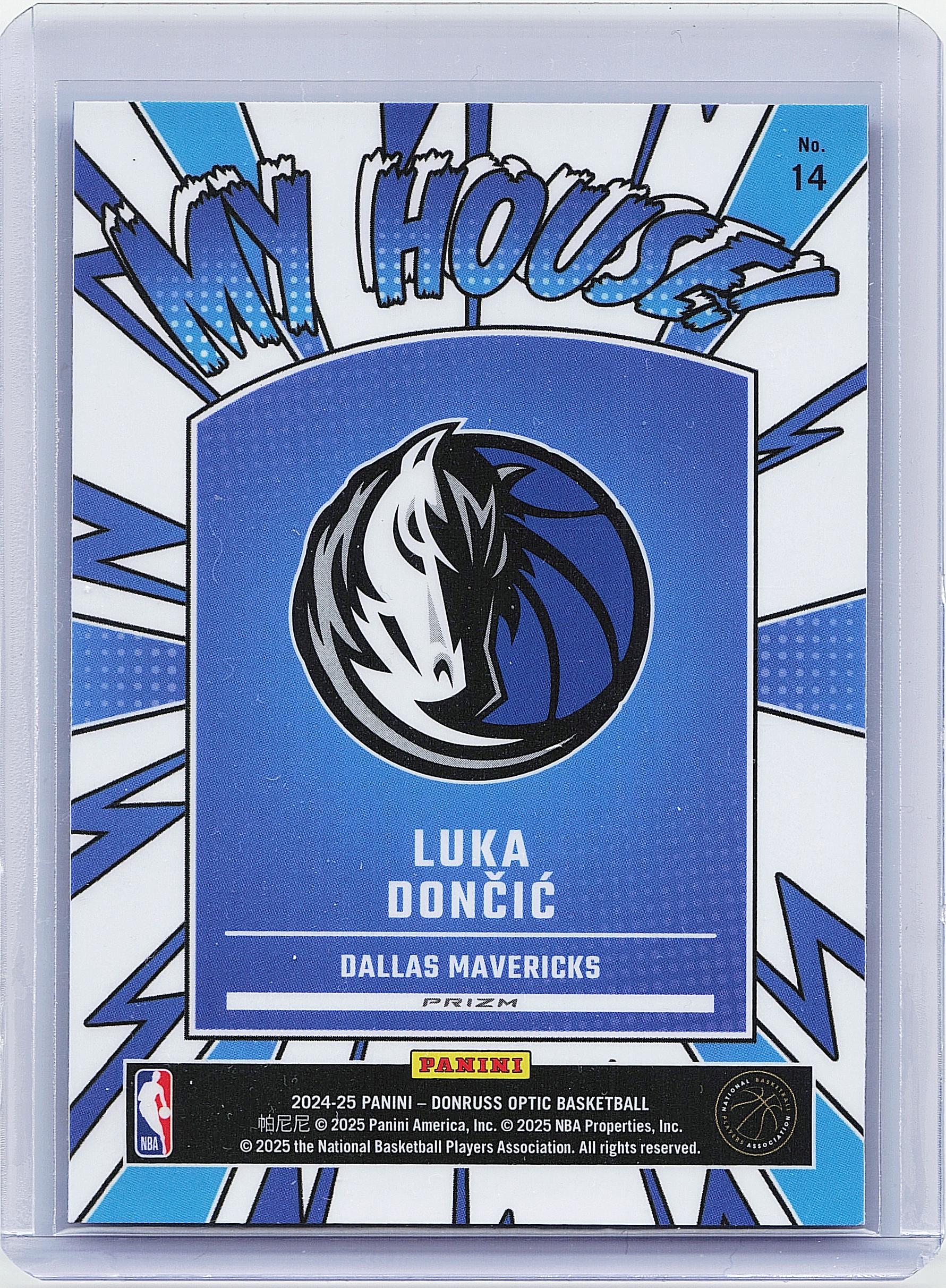 2024-25 Donruss Optic #14 Luka Doncic My House Purple
