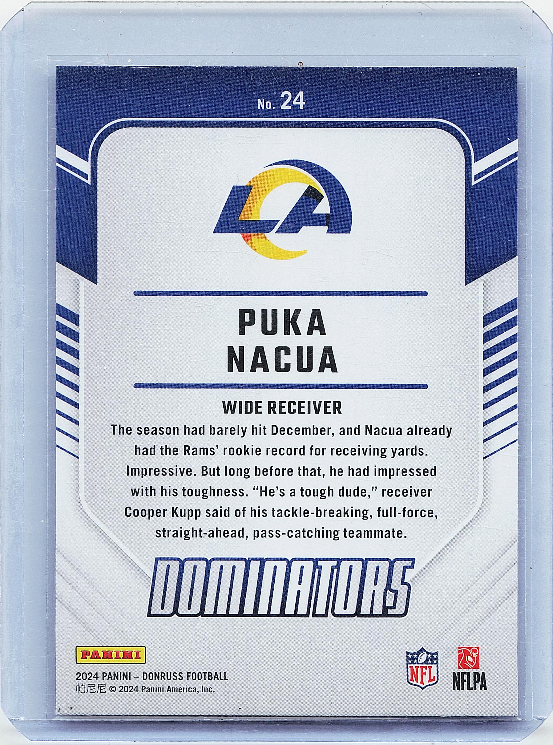 2024 Donruss #24 Puka Nacua Dominators
