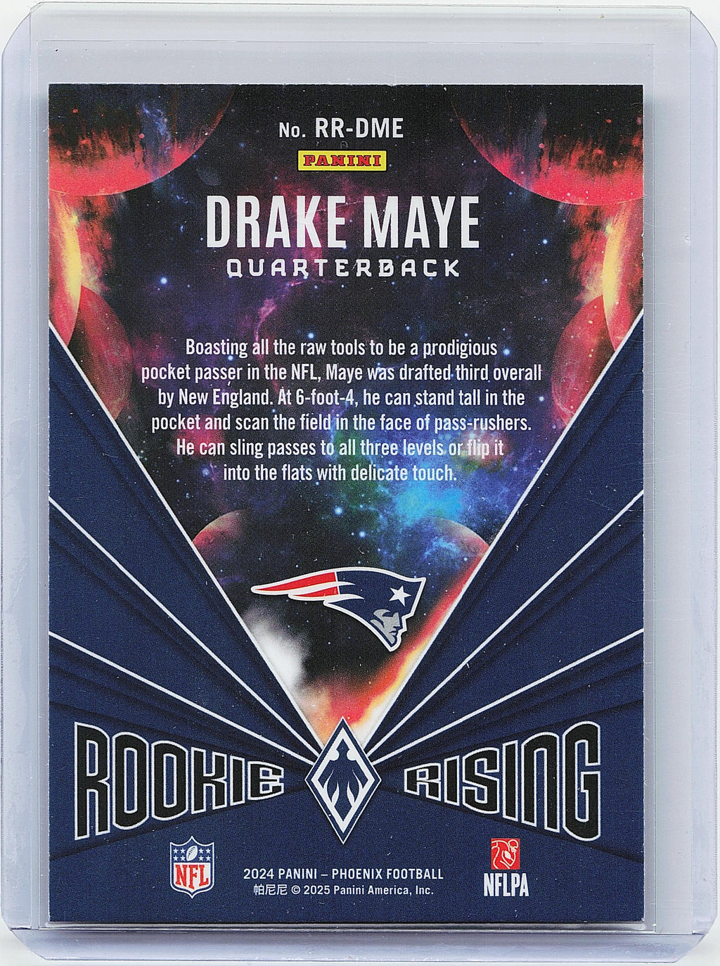 2024 Panini Phoenix #RR-DME Drake Maye Rookie Rising
