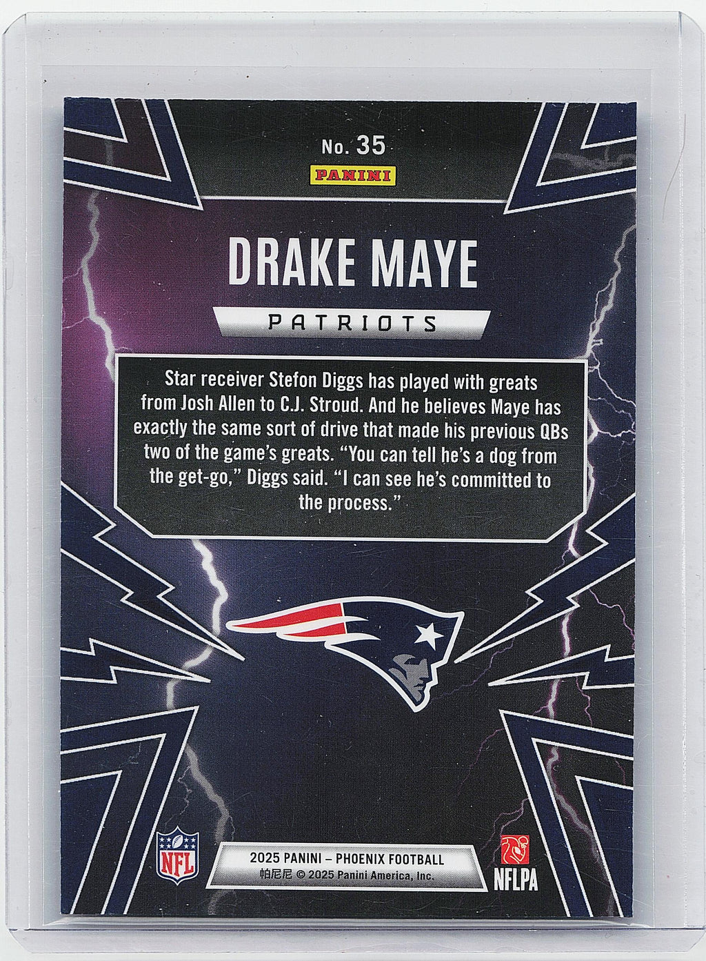 2025 Panini Phoenix #35 Drake Maye Thunderbirds