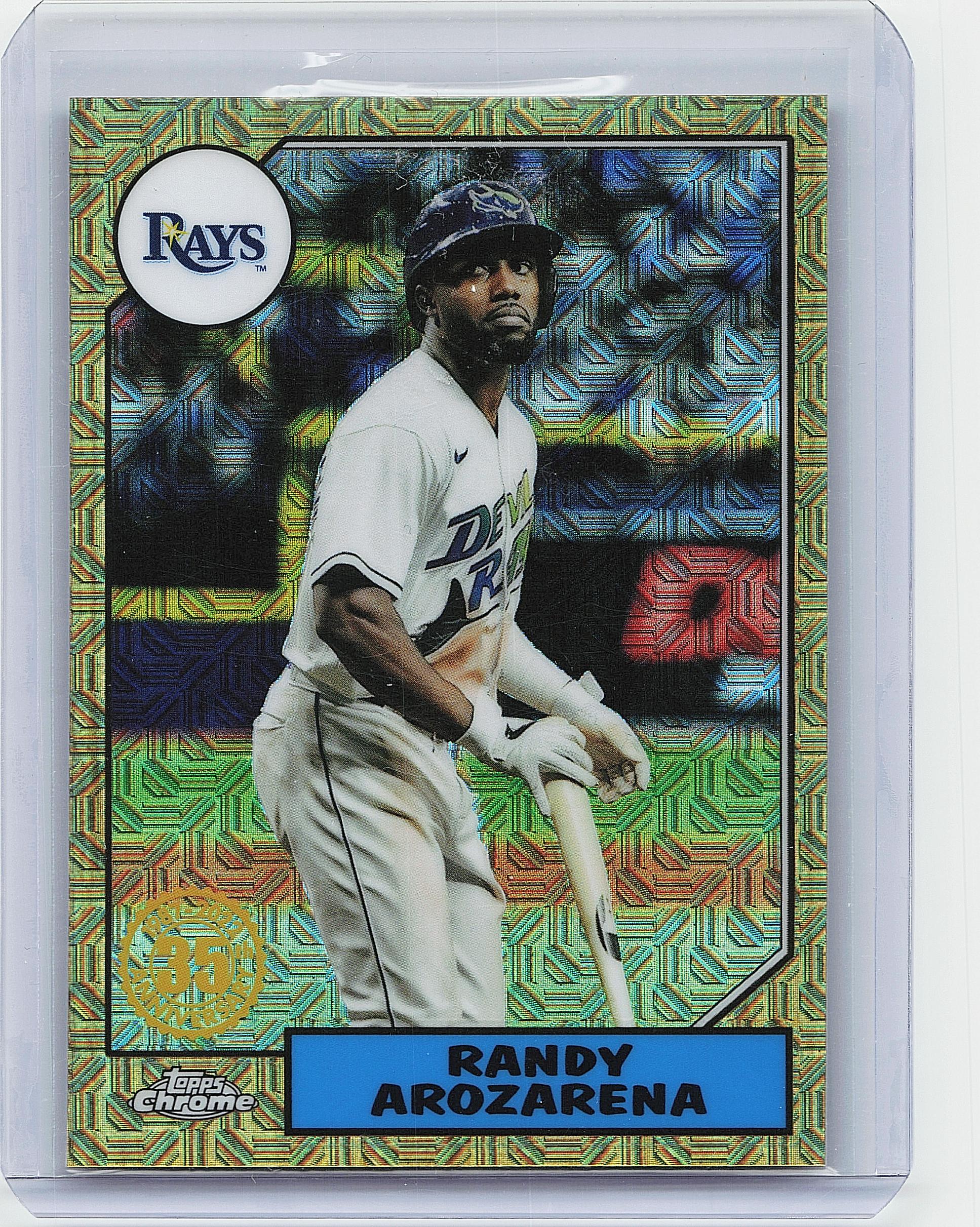 2022 Topps Chrome #T87C-2 Randy Arozarena 1987 Topps Baseball 35th Anniversary