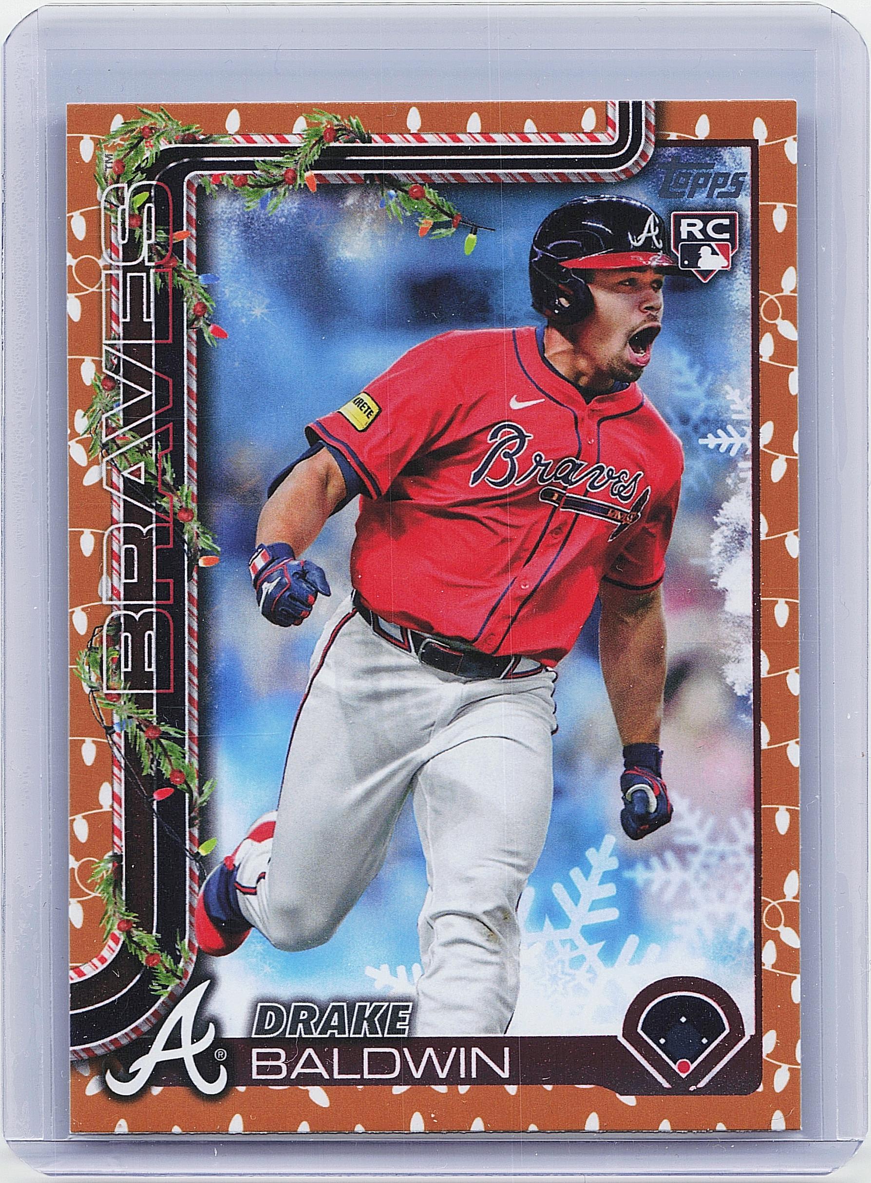 2025 Topps Holiday #H60 Drake Baldwin Gold Holiday Lights