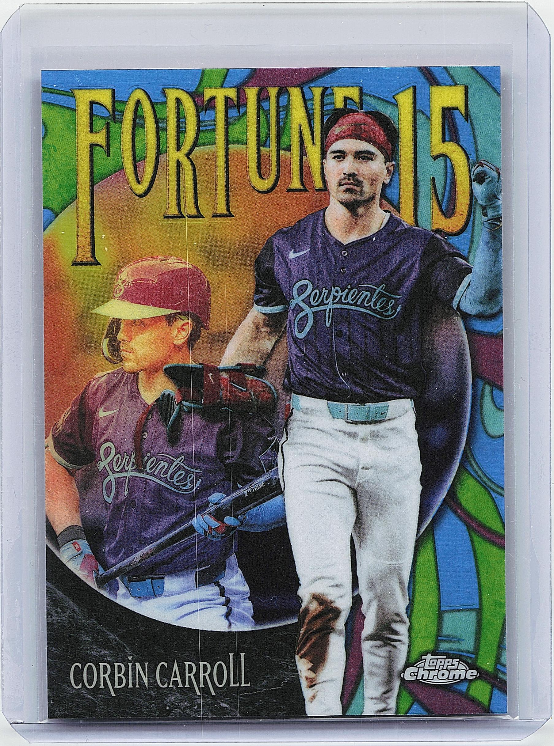 2025 Topps Chrome Update #F15-15 Corbin Carroll Fortune 15