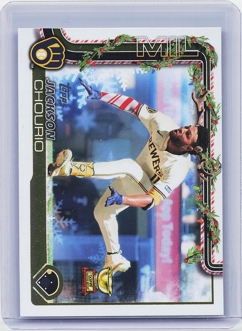 2025 Topps Holiday #H182b Jackson Chourio