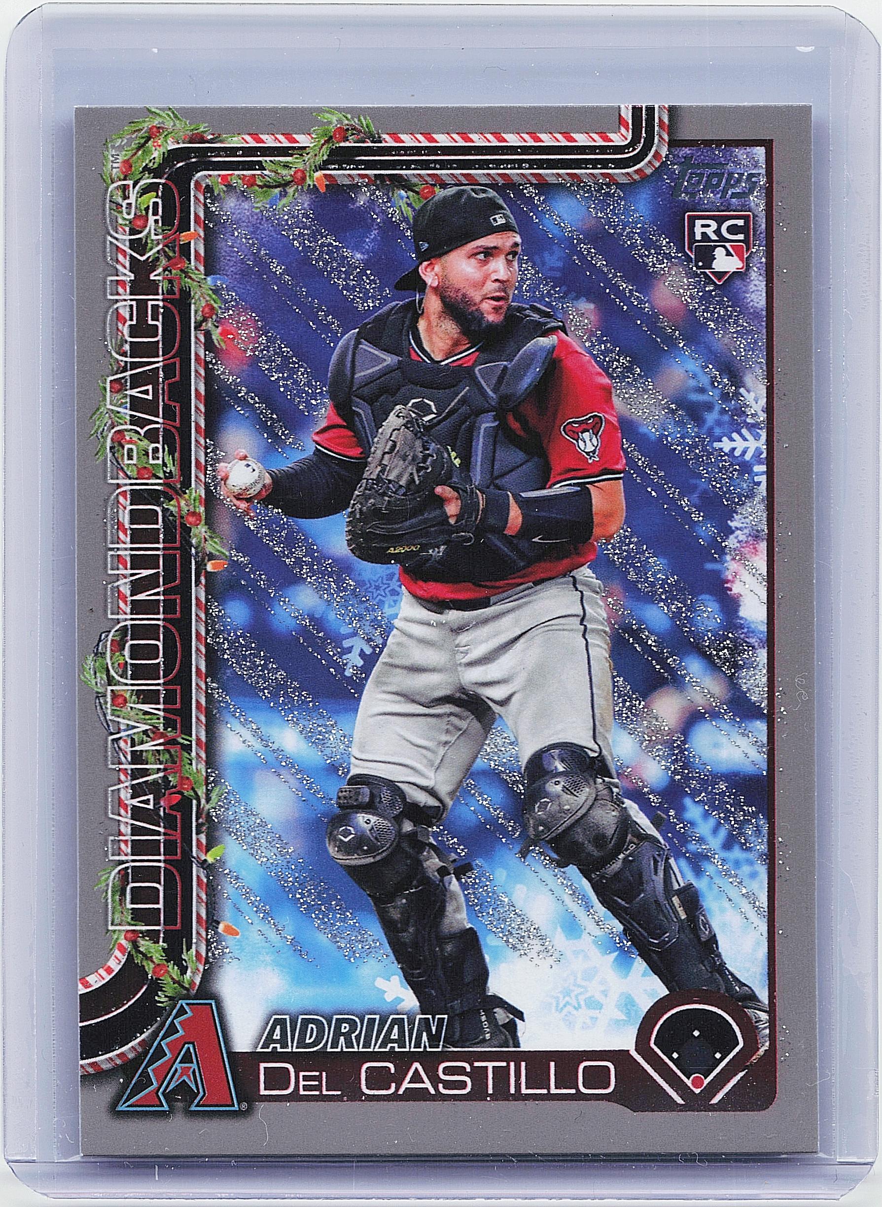 2025 Topps Holiday #H181 Adrian Del Castillo Silver Glitter Holiday