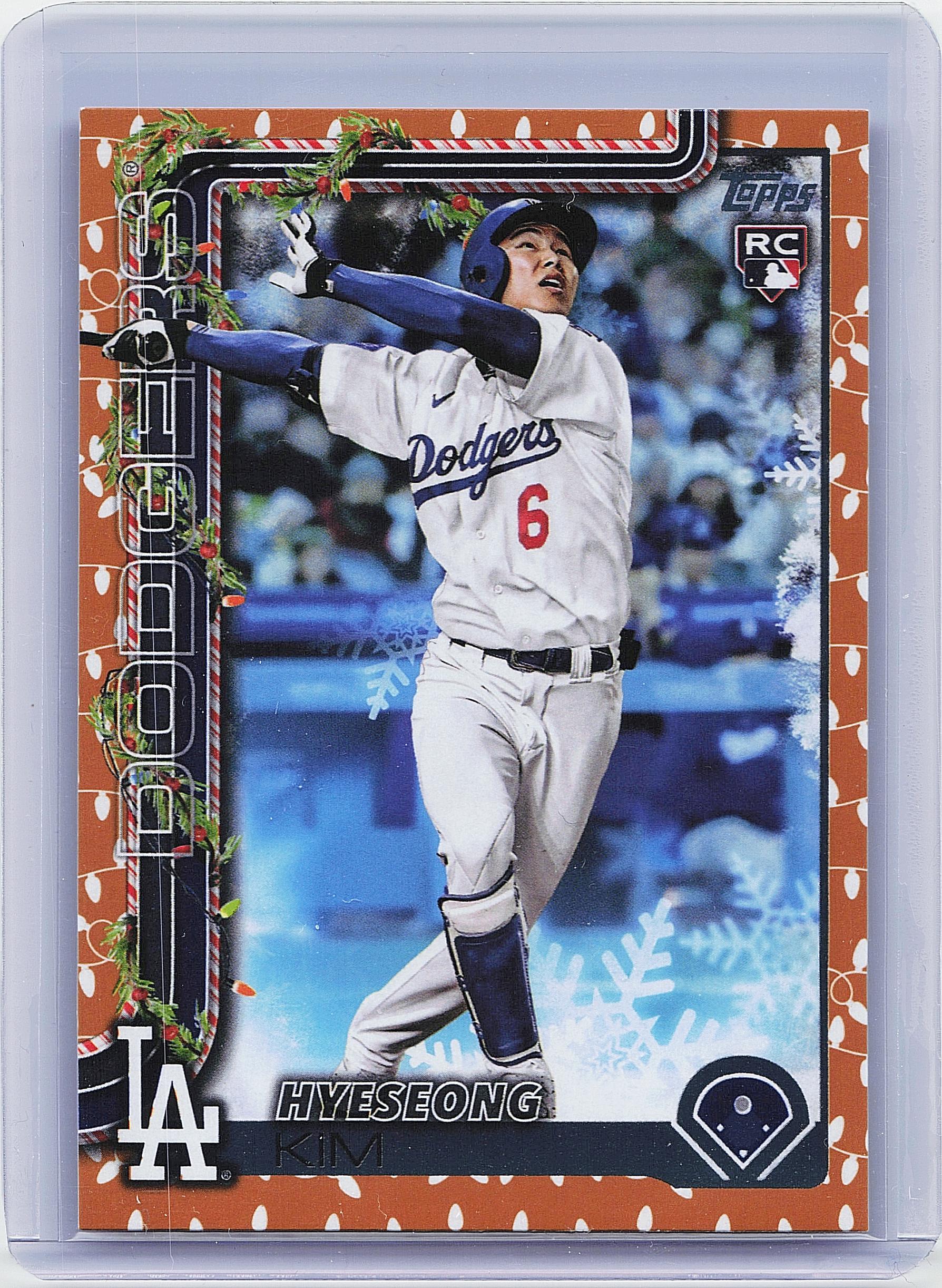 2025 Topps Holiday #H174 Hyeseong Kim Gold Holiday Lights