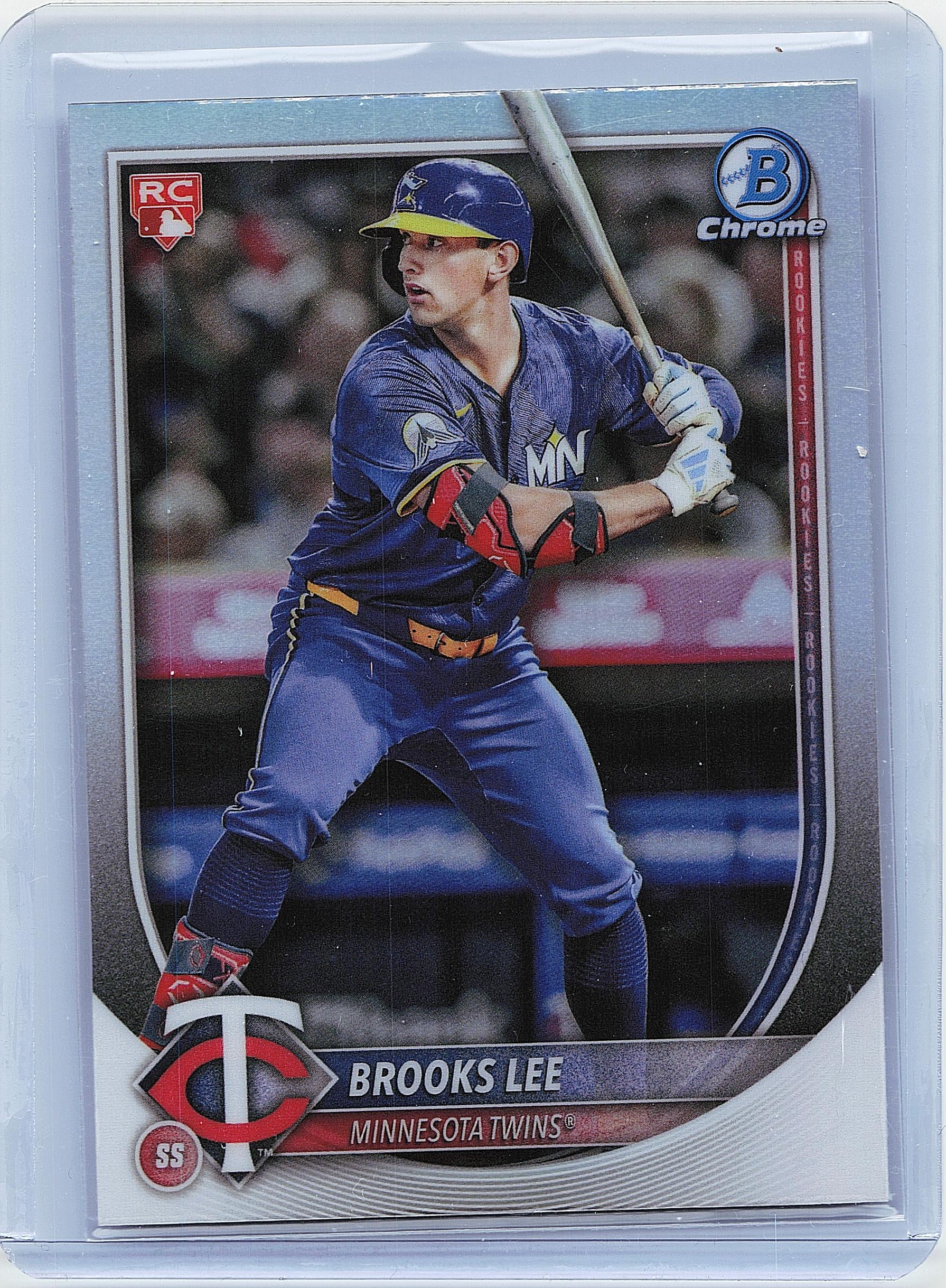 2025 Bowman #72 Brooks Lee Bowman Chrome Red Rookie Logo