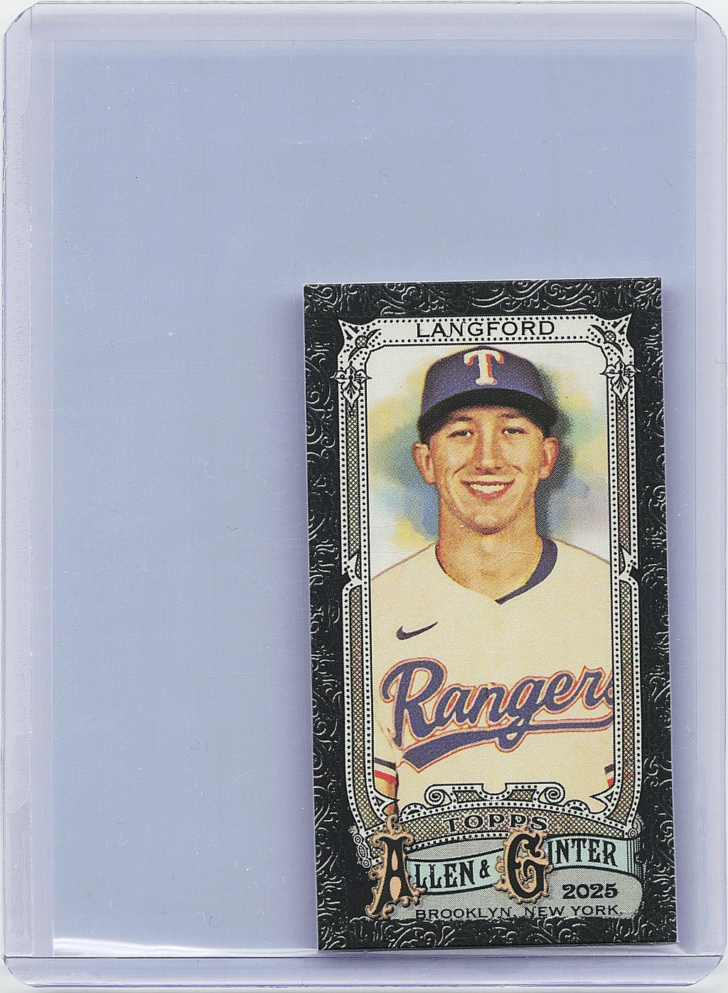 2025 Topps Allen & Ginter #106 Wyatt Langford Mini Black Border