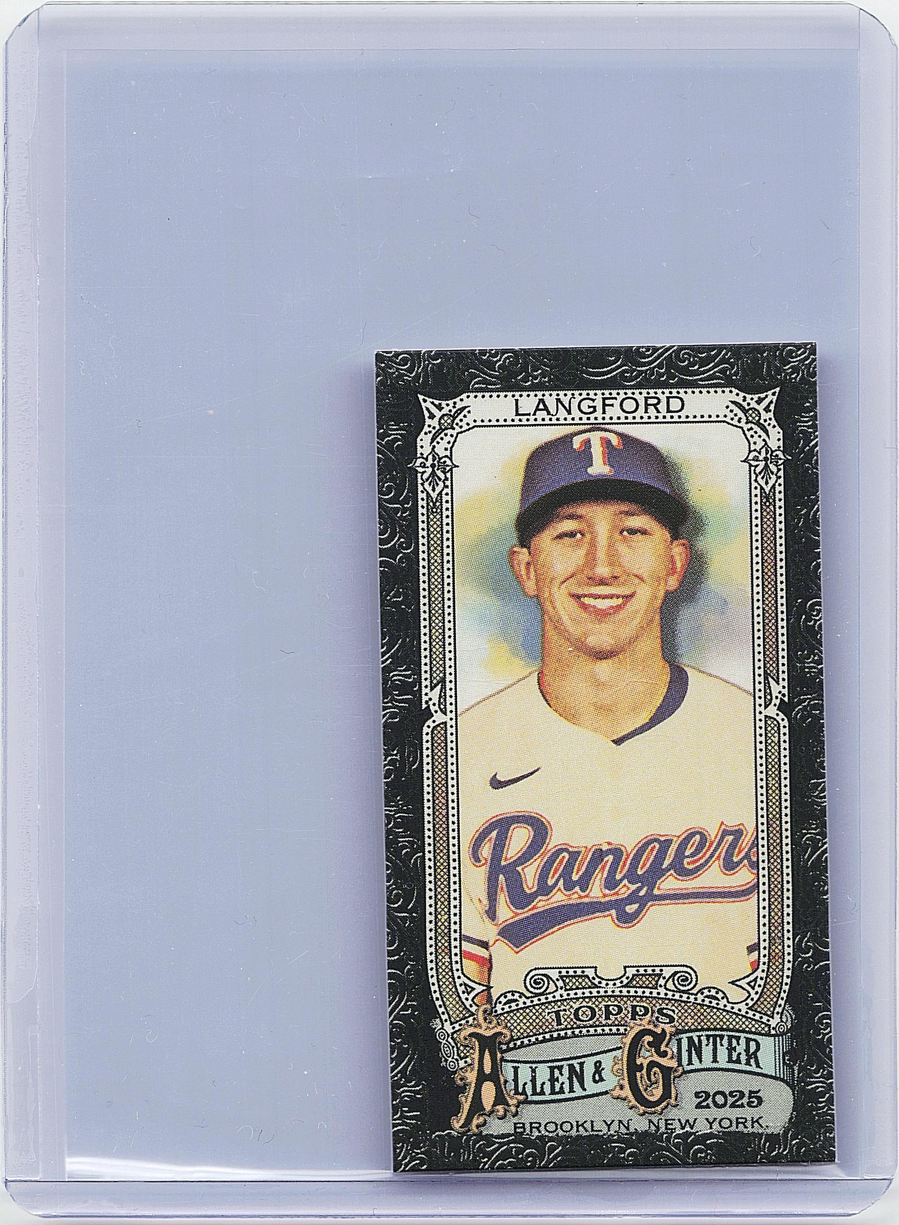 2025 Topps Allen & Ginter #106 Wyatt Langford Mini Black Border