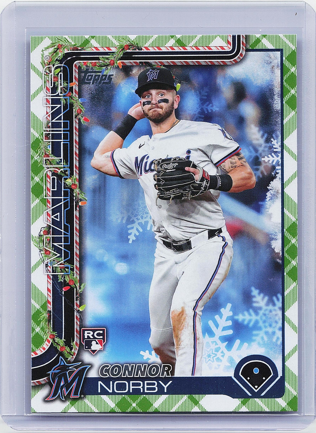 2025 Topps Holiday #H72 Connor Norby Green Holiday Plaid