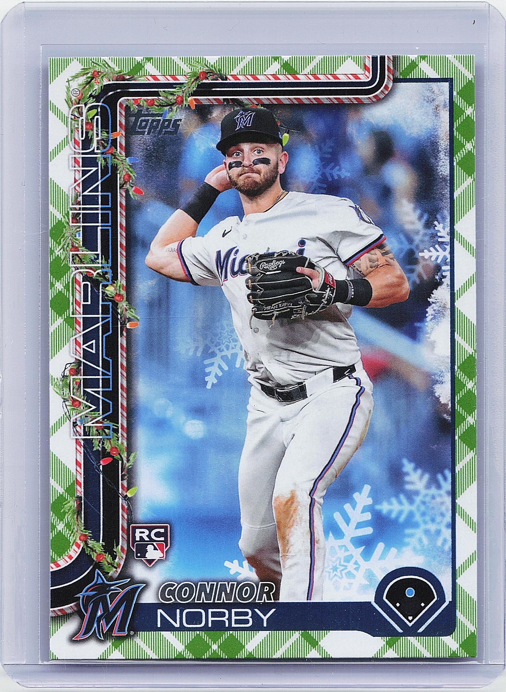 2025 Topps Holiday #H72 Connor Norby Green Holiday Plaid
