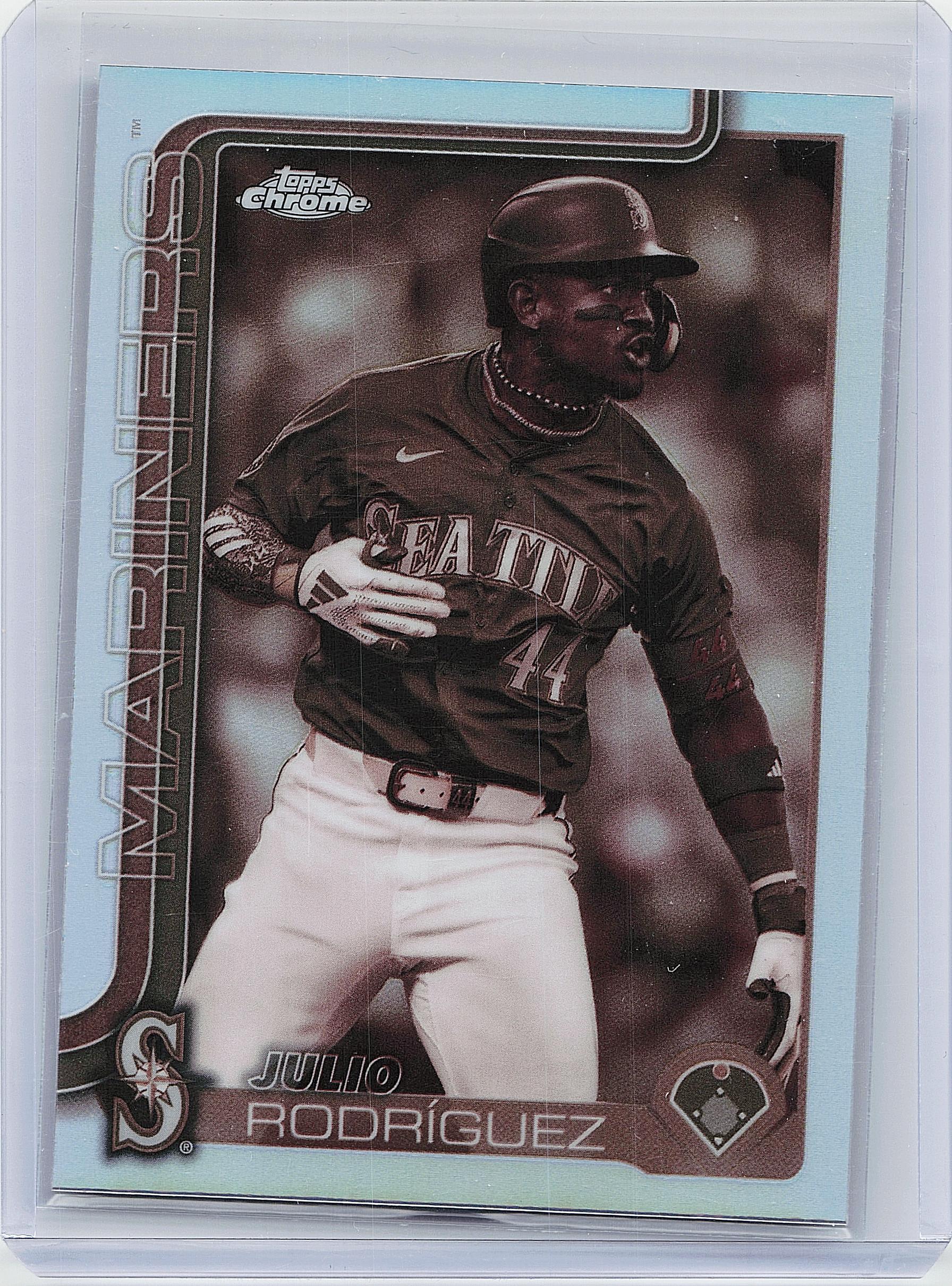 2025 Topps Chrome #261 Julio Rodríguez Sepia Refractors