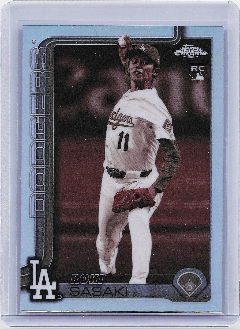 2025 Topps Chrome #217 Roki Sasaki Sepia Refractors
