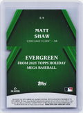 2025 Topps Holiday #E-9 Matt Shaw Evergreen