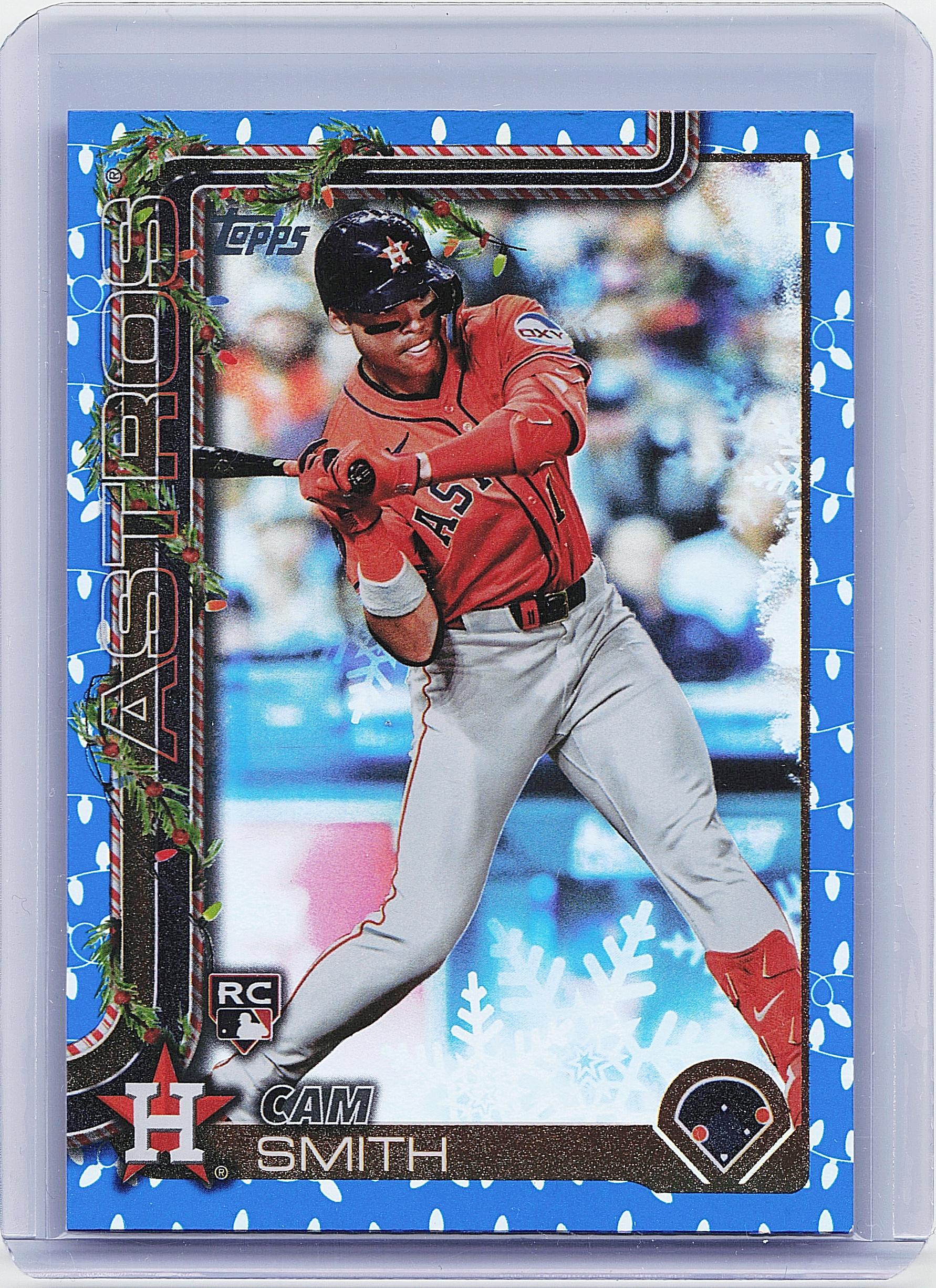 2025 Topps Holiday #H121 Cam Smith Blue Metallic Holiday Lights
